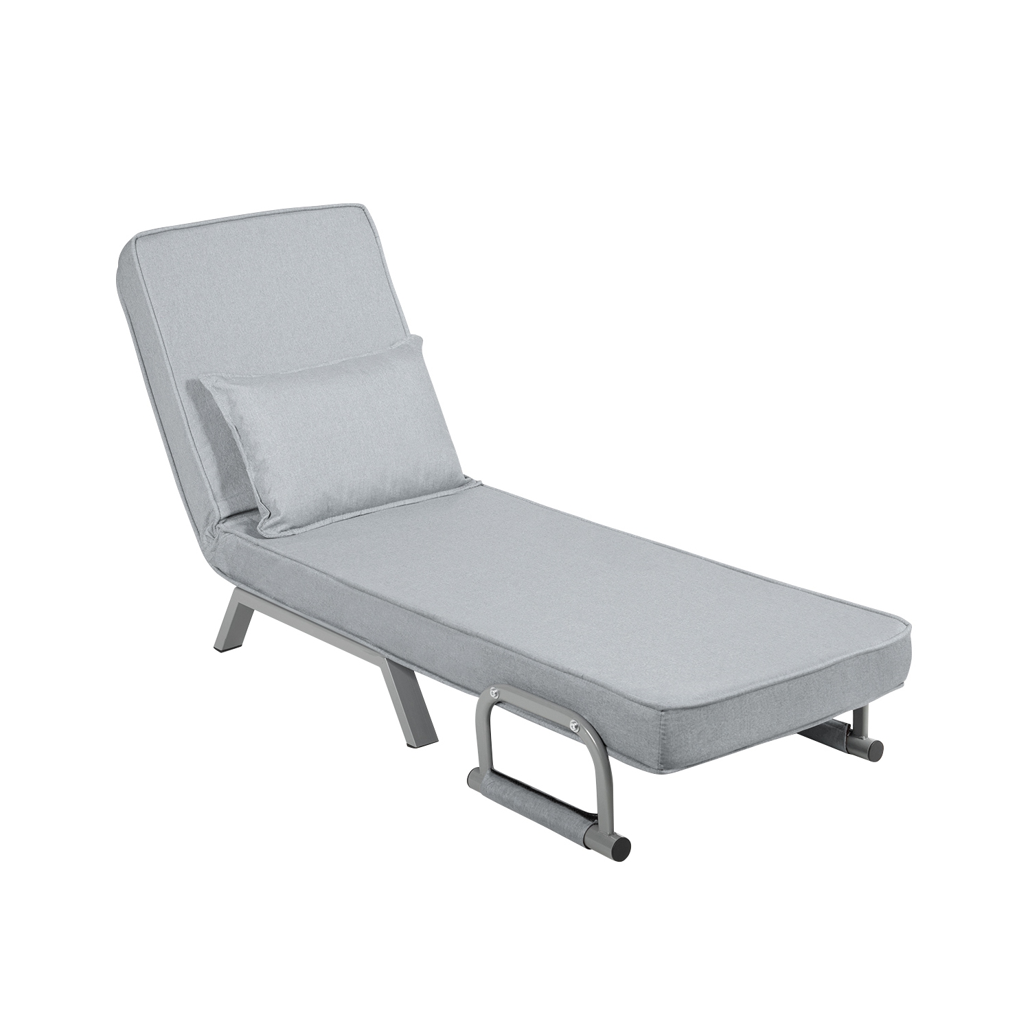 Topbuy Sofa Bed Folding Arm Chair Sleeper 5 Position Recliner Full Padded Lounger Couch