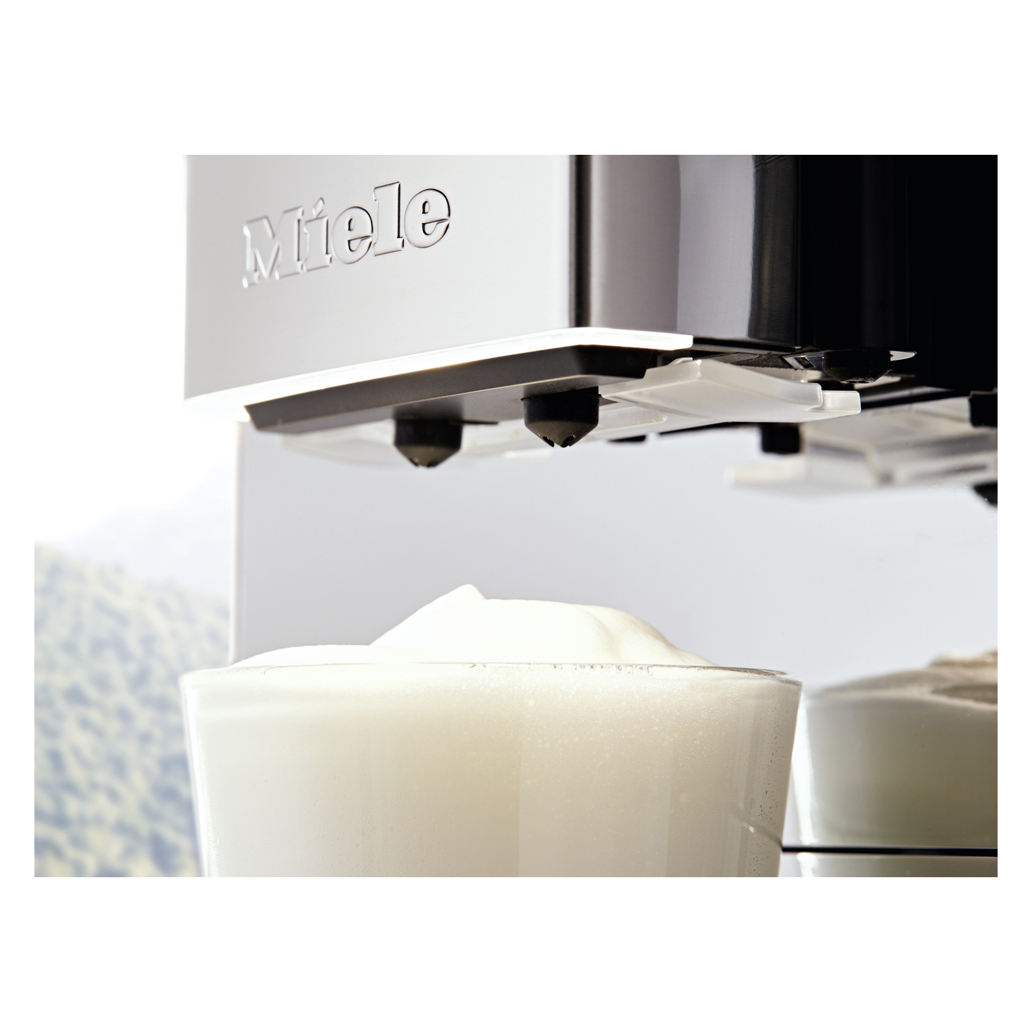 Miele CM 6360 Milk Perfection Countertop Coffee Machine - Obsidian Black with Clean Steel Metallic Finish - 2 Year Warranty