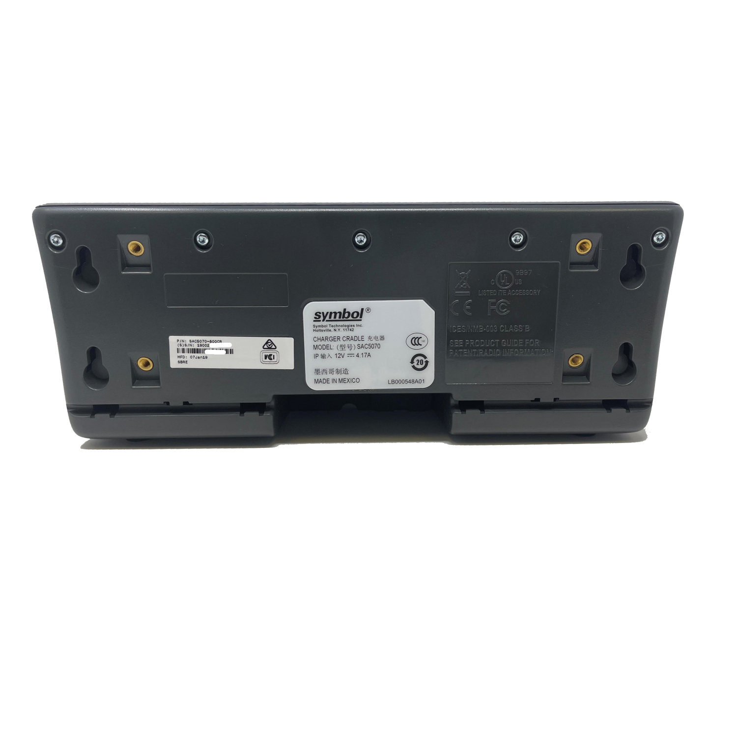 Symbol Motorola Zebra SAC5070-800CR RS507 Ring Scanner Battery Charger Cradle-NEW