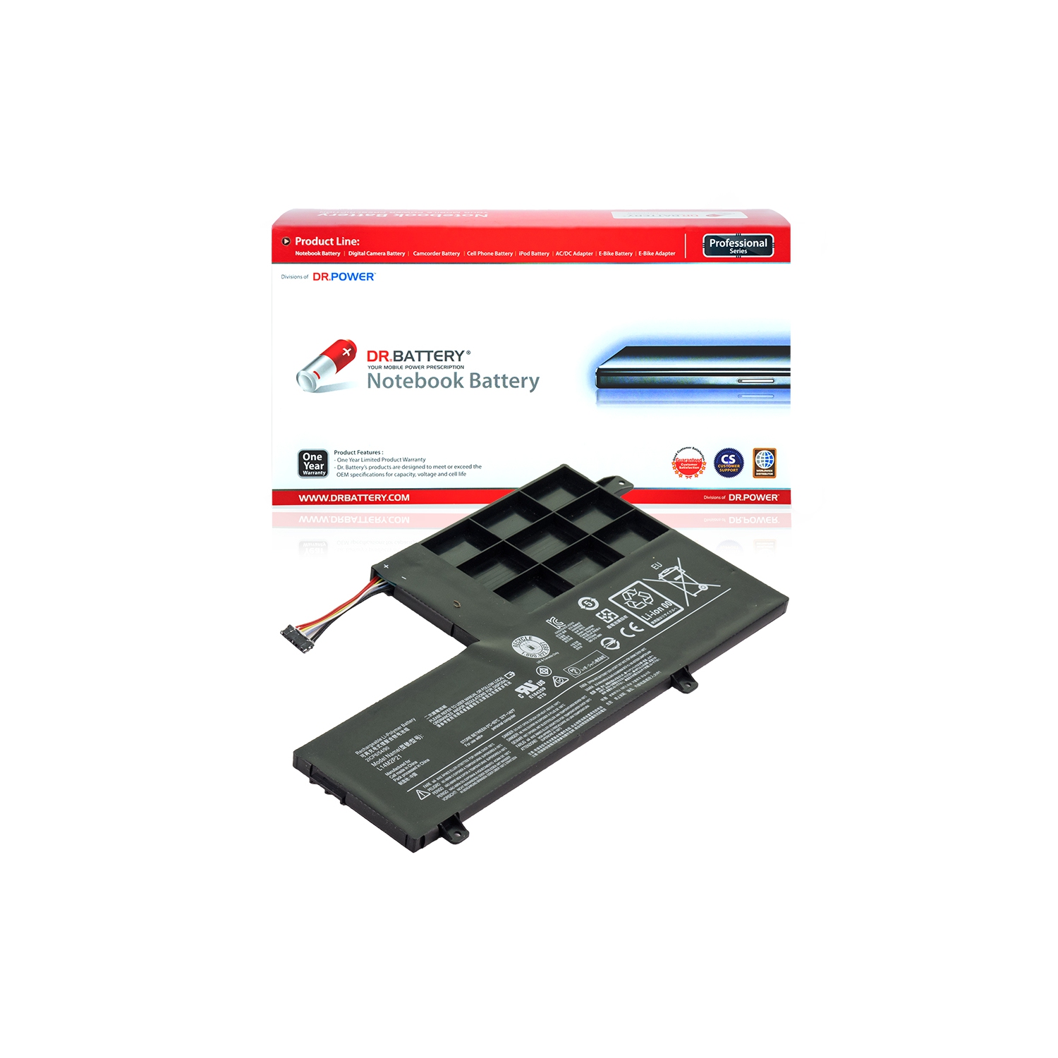 DR. BATTERY - Replacement for Lenovo Yoga 500-141SK / 500-14ACL / 500-14IBD / 500-14IHW / SB10W67230 / 5B10G78610 / 5B10G78612 [7.4V / 4050mAh / 30Wh] ***Free Shipping***
