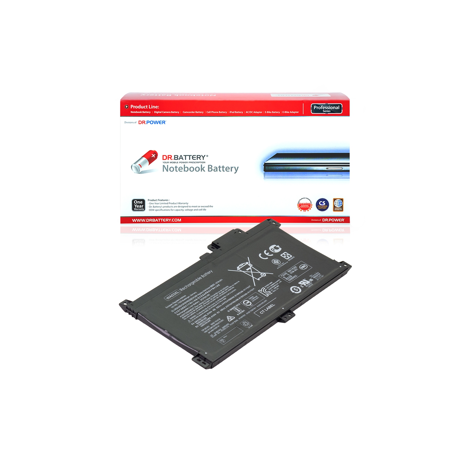 DR. BATTERY - Replacement for HP Pavilion x360 15-br017na / 15-br017ng / 15-br018na / 916812-855 / HSTNN-LB7T / HSTNN-UB7H [11.4V / 4212mAh / 48Wh]