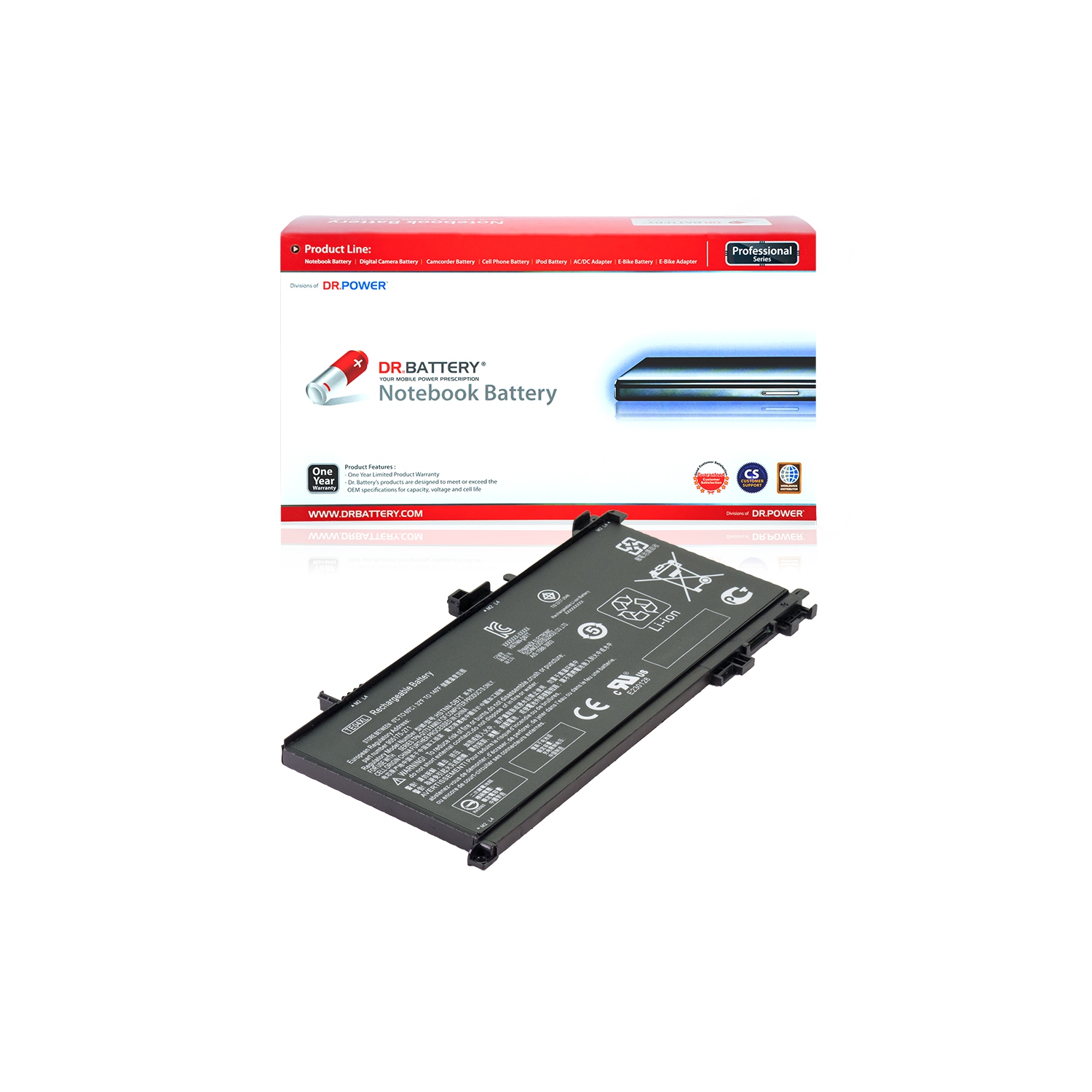 DR. BATTERY - Replacement for HP Omen 15-AX200NS / 15-AX200NT / 15-AX200NU / 15-AX200NW / TE04 / TE04XL / 905175-271 [15.4V / 4112mAh / 63.3Wh]