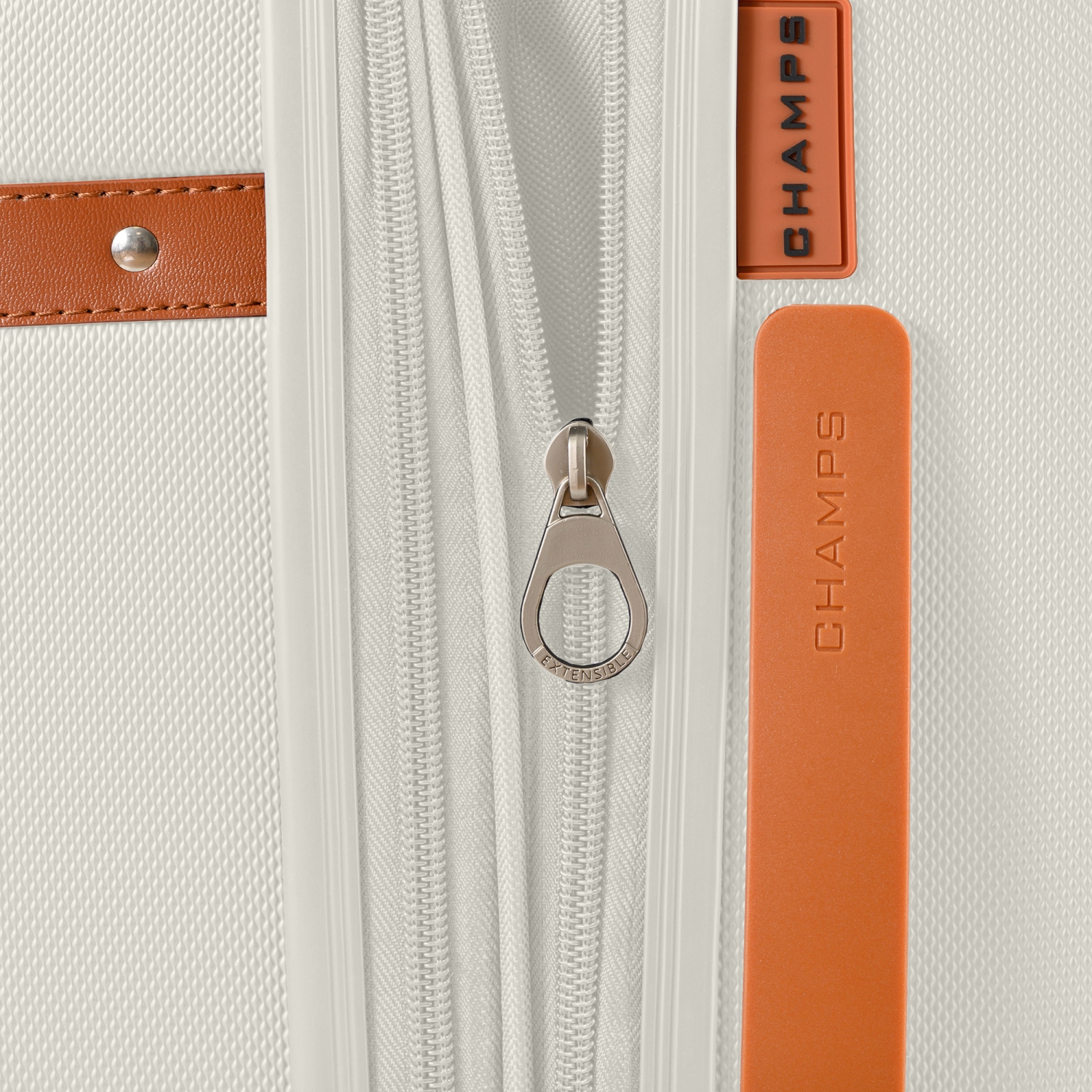 Valise rigide de 2 po Vintage Collection de champs - Ivoire