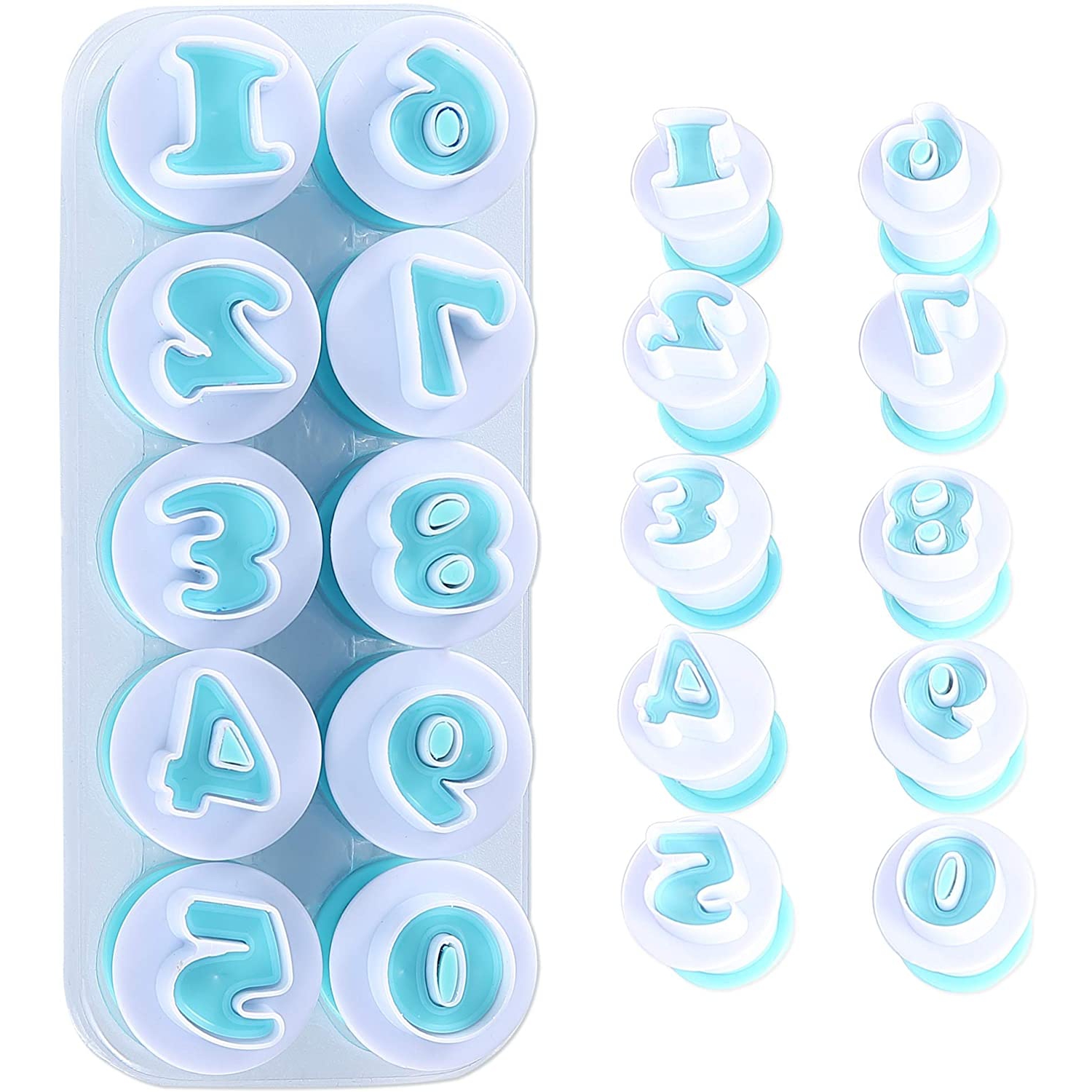 Fondant Alphabet/Letter Cutters and Number set,Cake Biscuit Mold,Cake Decorating Tools, Cookie Stamp Impress,Embosser Cutter,DIY Sugar Cookies
