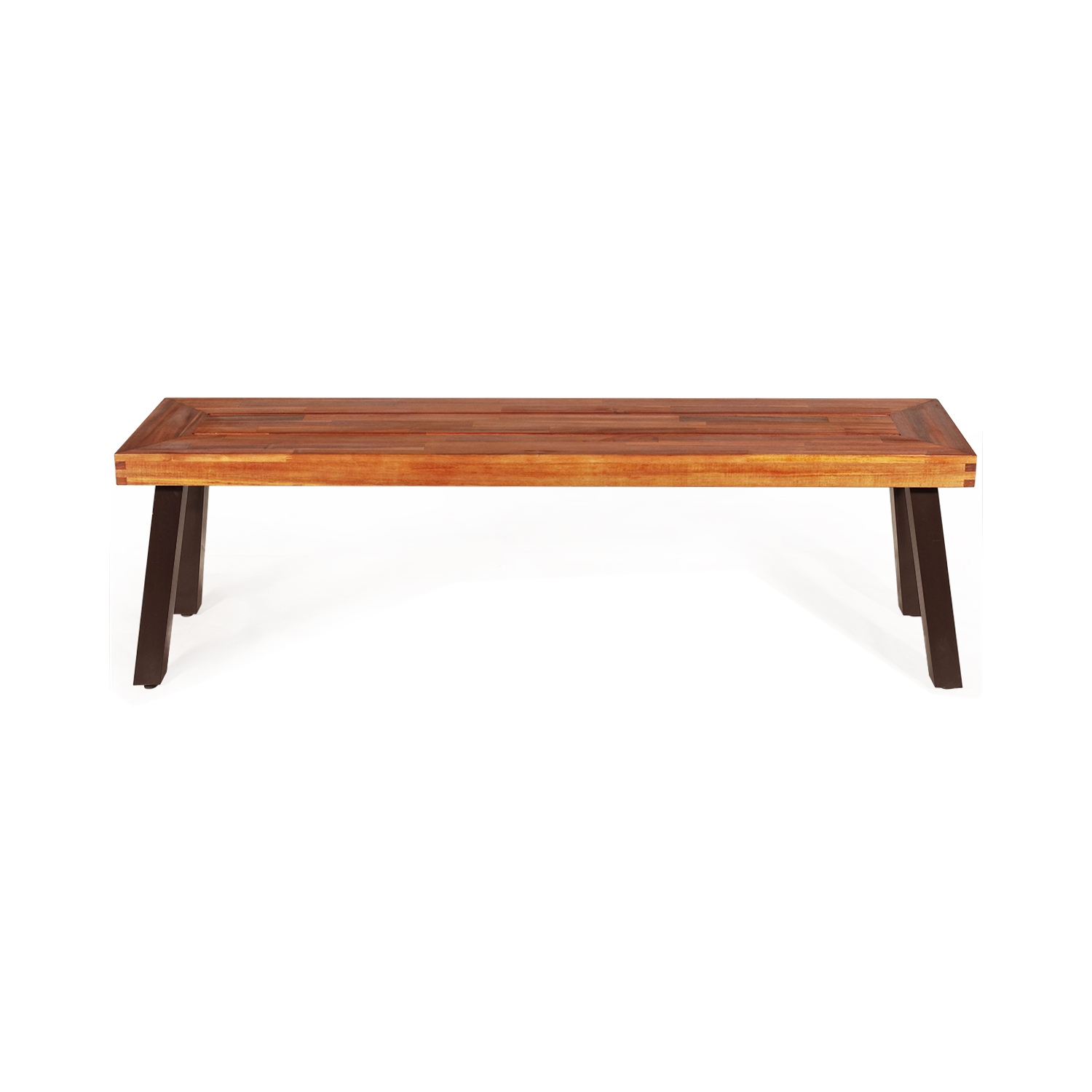 Banc de patio en bois d’acacia naturel de TopBuy