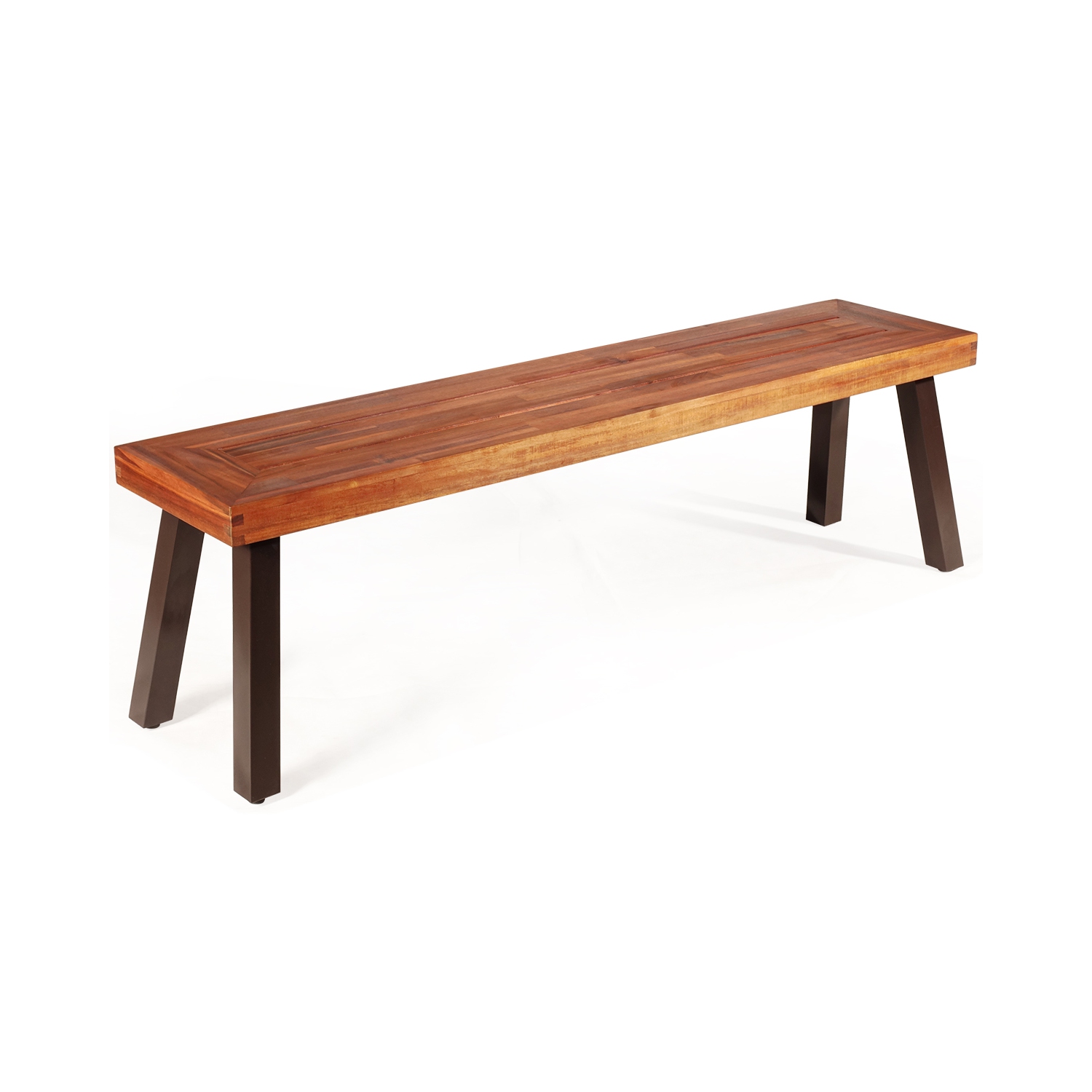 Banc de patio en bois d’acacia naturel de TopBuy