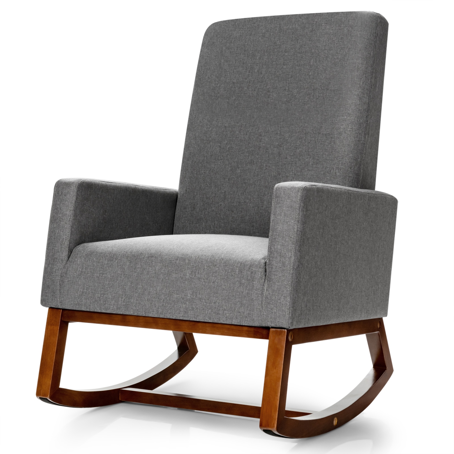 Fauteuil berçant confortable et moderne à dossier haut de TopBuy