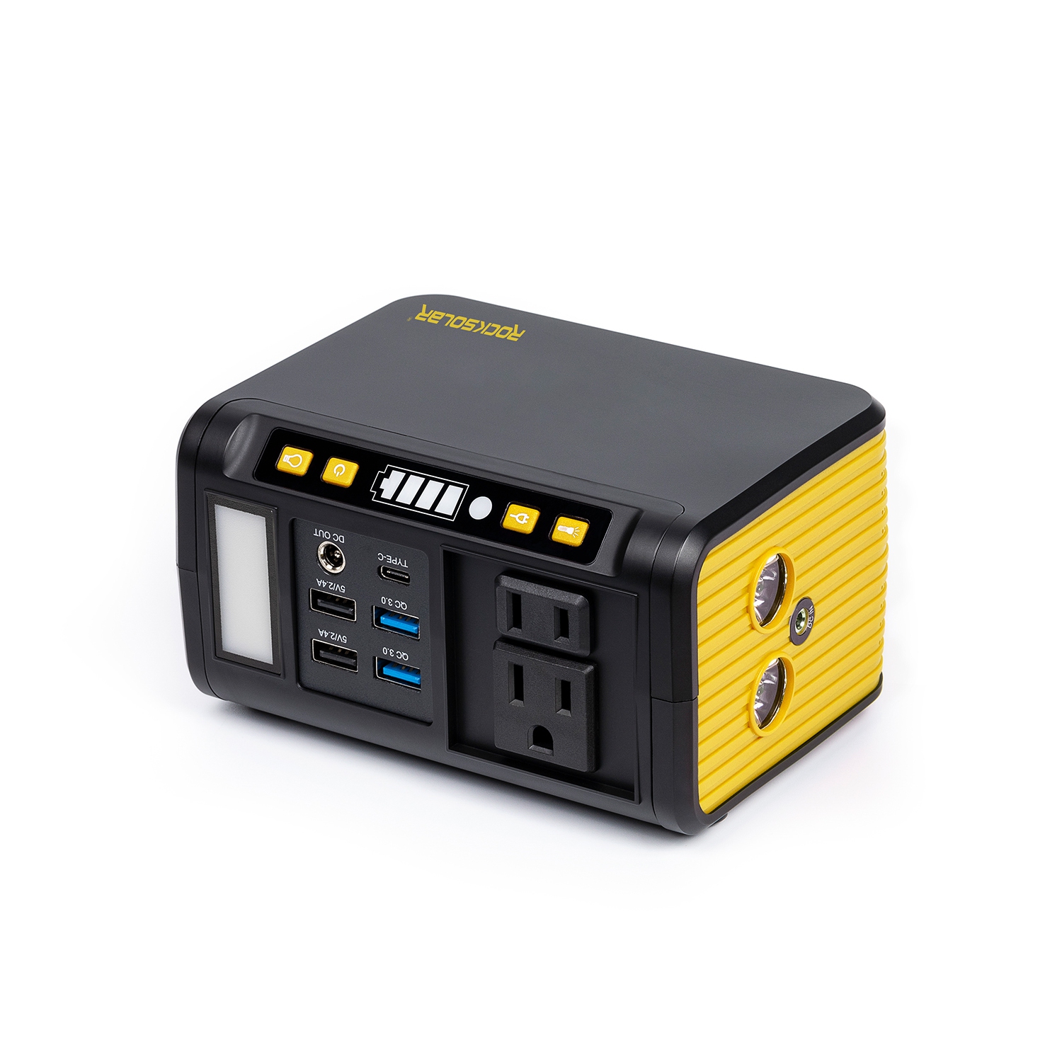 ROCKSOLAR RS81 Weekender 80W / PEAK 120W Centrale solaire portable légère avec lampe de poche LED