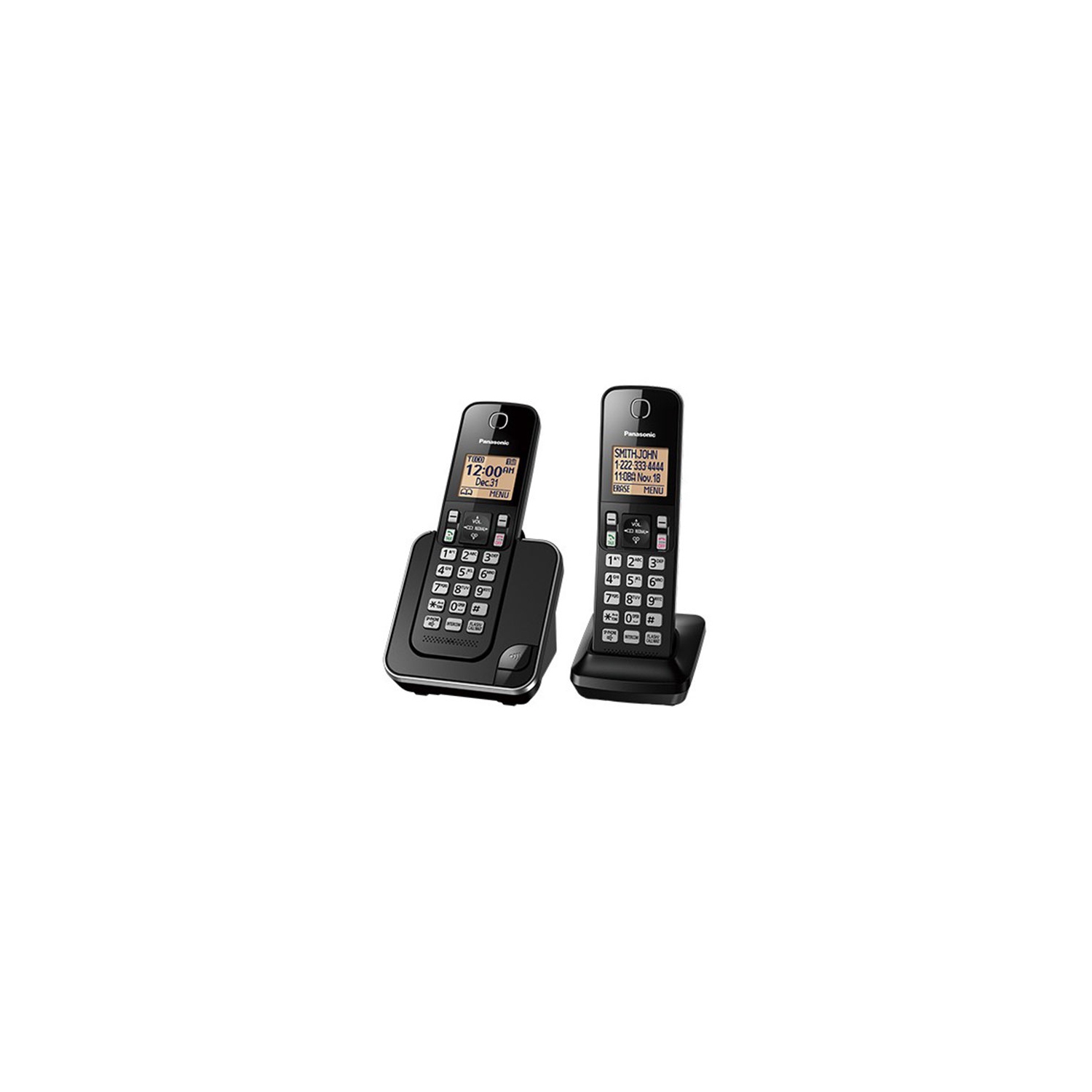 Open Box - Panasonic KXTGC382CB DECT Cordless Phones Seller Provided Warranty Included