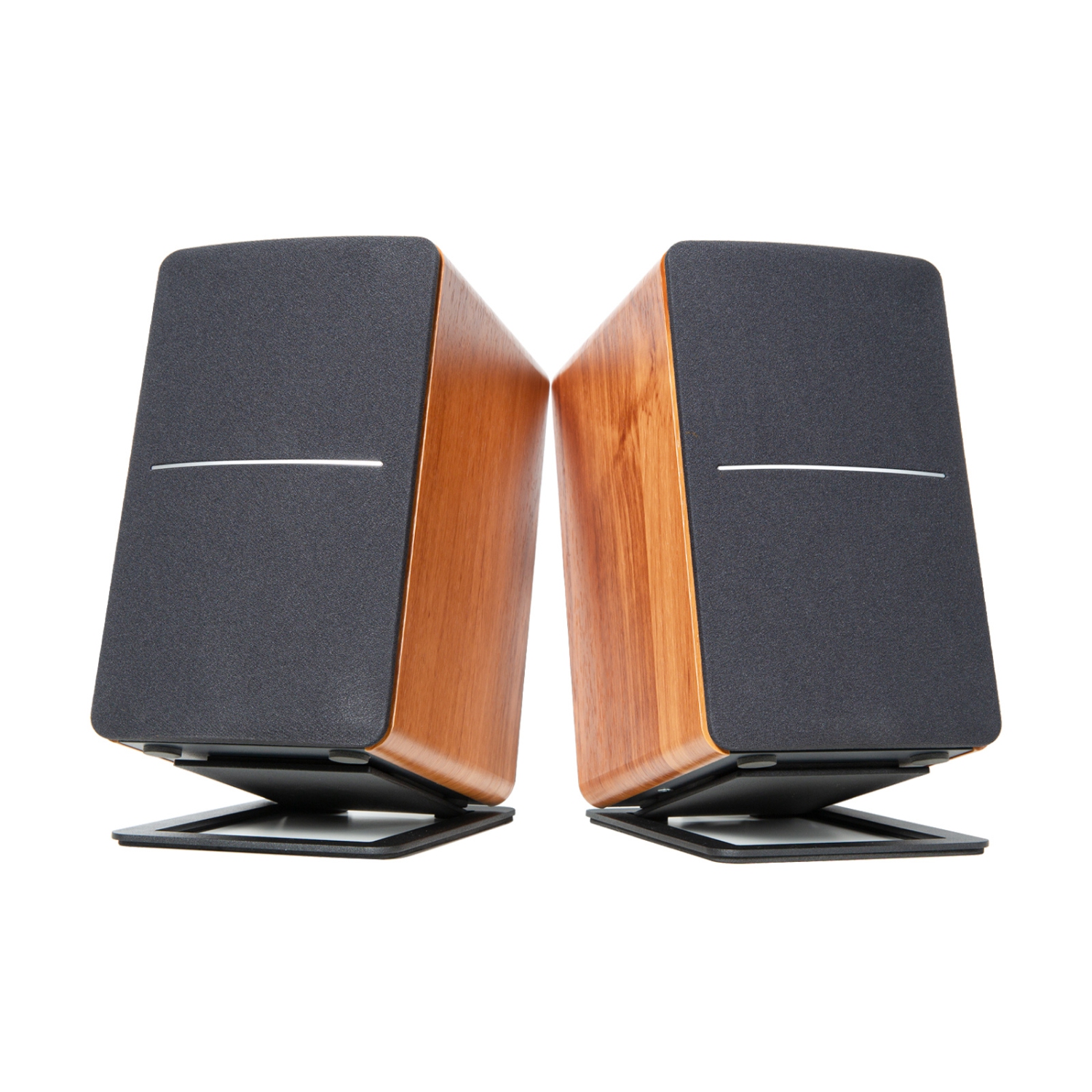 VENTRAY HOME 7" Desktop Speaker Stands for Midsize Bookshelf Computer Speakers, Black - Pair