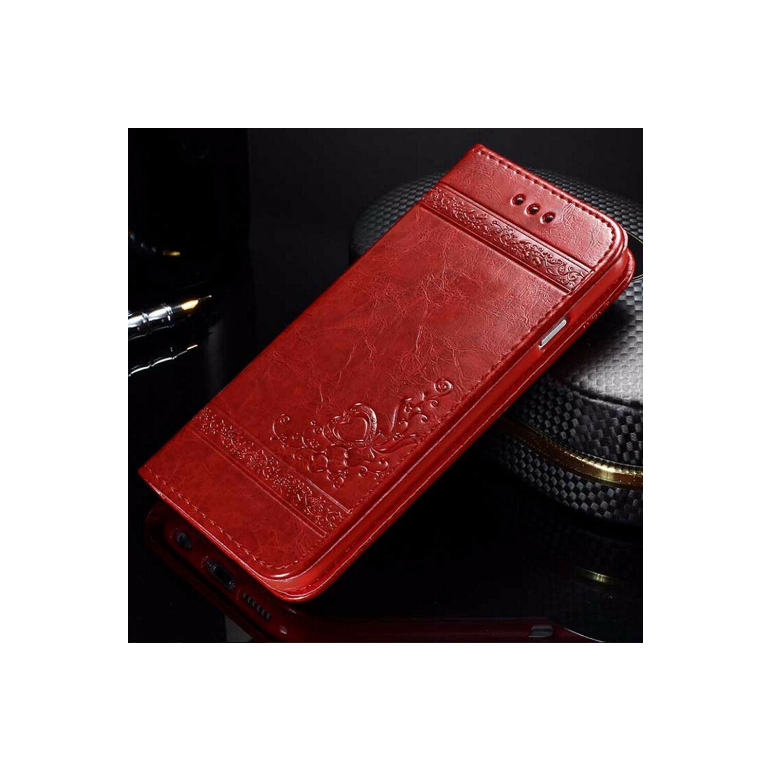 Étui-portefeuille magnétique en cuir de DORNA avec fentes pour cartes béquille magnétique étui folio rabattable de DORNA pour Galaxy NOTE 20 ULTRA DE