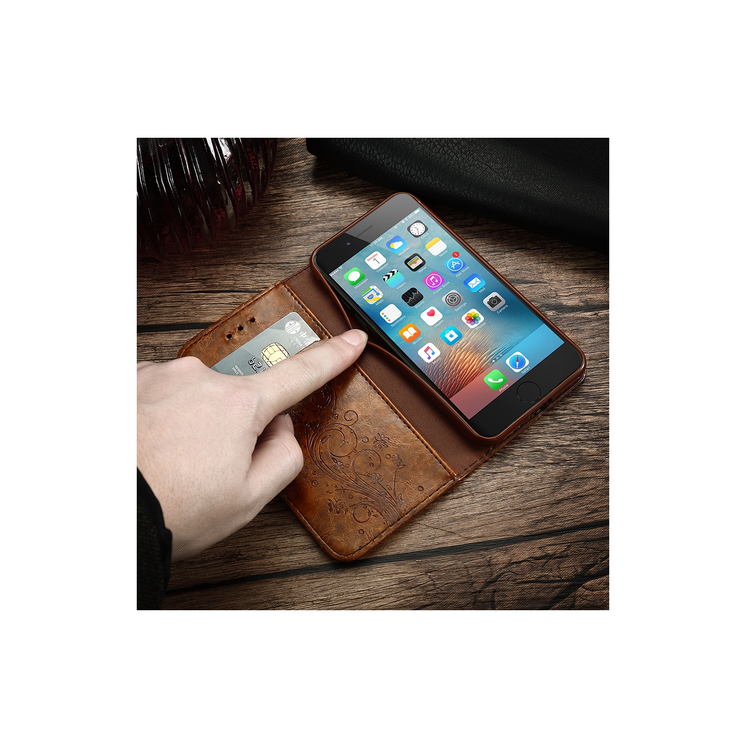 Étui-portefeuille magnétique en cuir de DORNA avec béquille à fente magnétique, étui folio rabattable et antichoc pour Galaxy NOTE 20 ULTRA DE