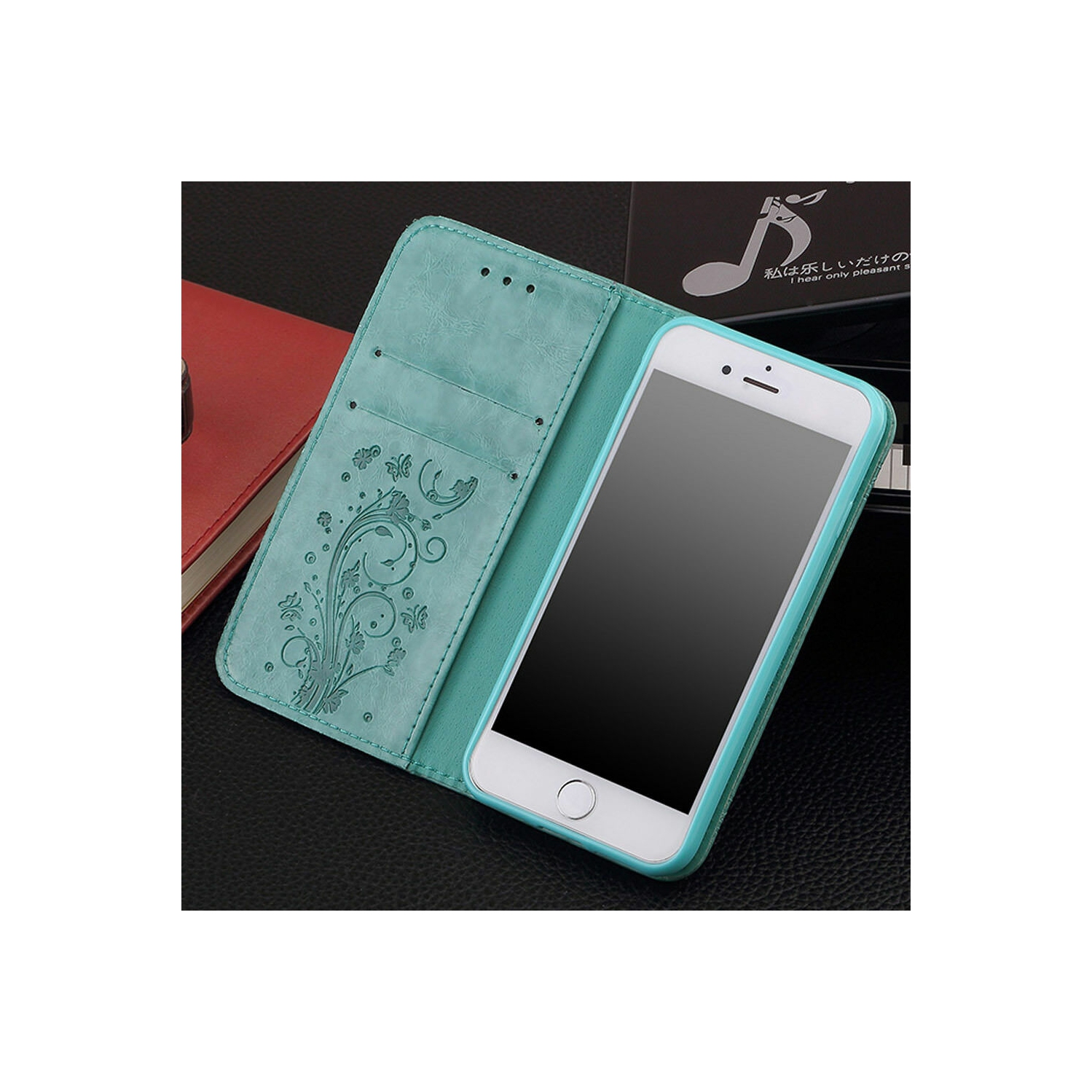 Étui-portefeuille magnétique en cuir avec béquille magnétique à rabat de DORNA pour Galaxy NOTE 20 ULTRA DE Samsung - Noir