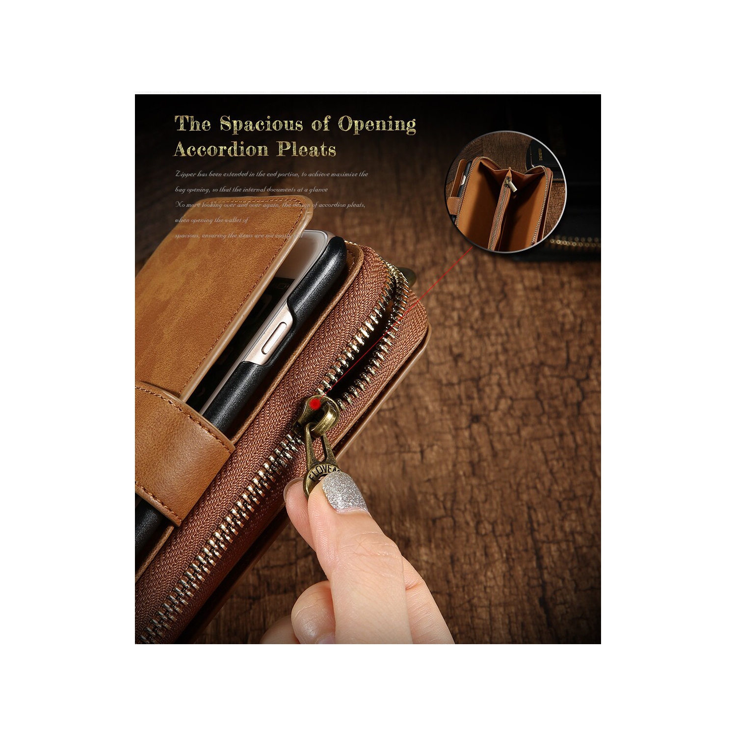 Véritable Floveme Étui portefeuille en cuir de qualité supérieure avec 16 emplacements pour carte d'identité et cartes de crédi pour iPhone 12 Pro Max