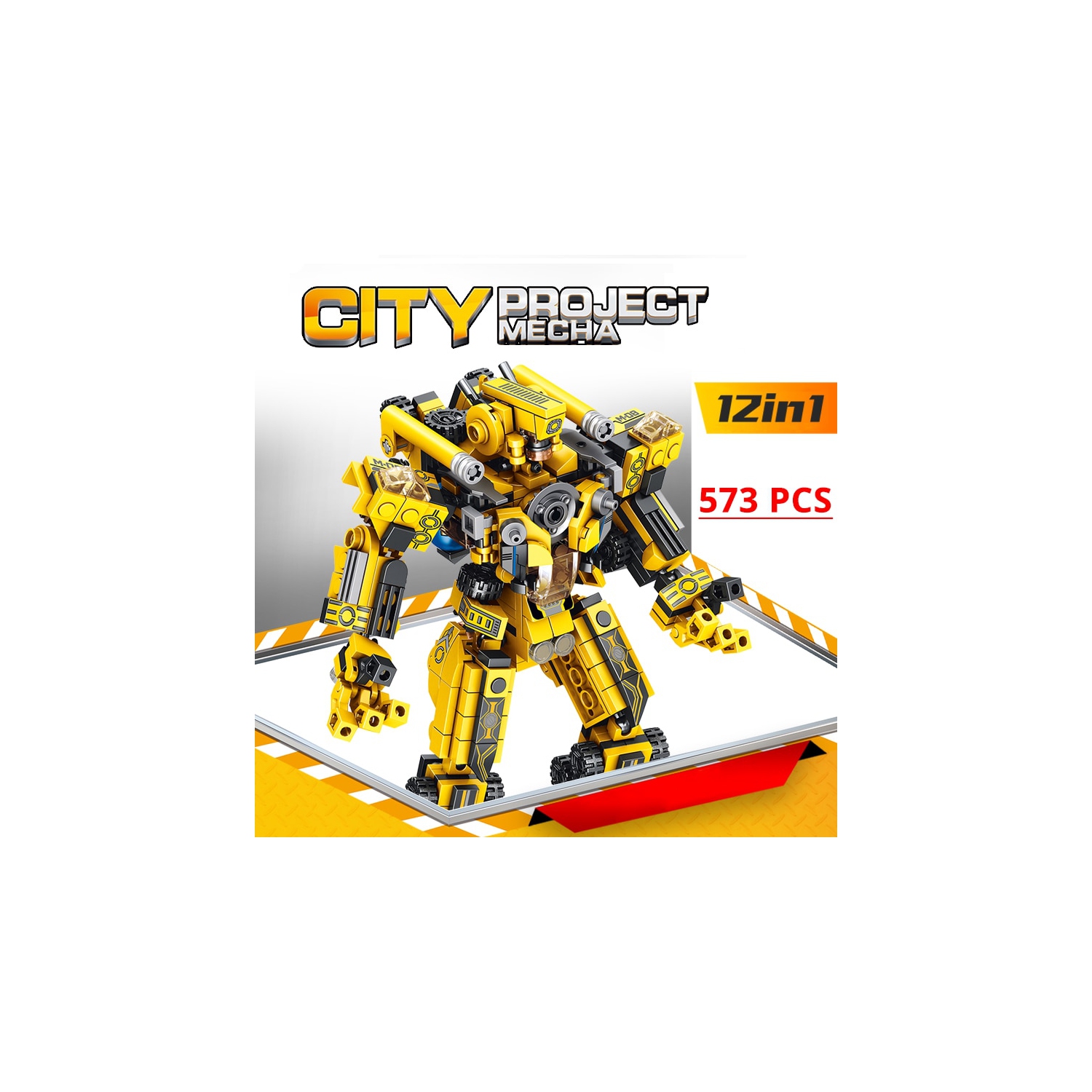 573 PCS Robot Building Blocks Kit, STEM Engineering Building Bricks Construction Toys, Compatible with All Major Brands, Ideal Educational Toy