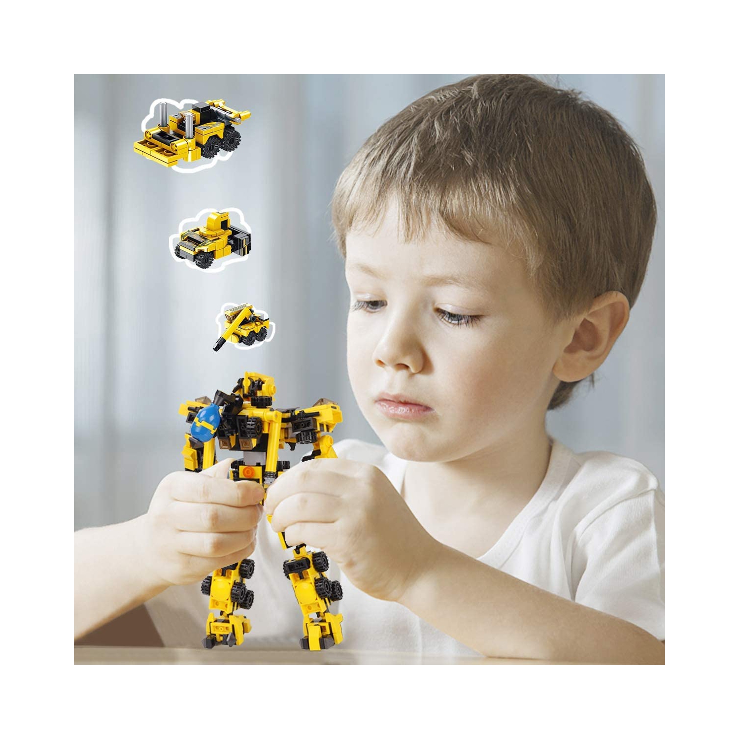 573 PCS Robot Building Blocks Kit, STEM Engineering Building Bricks Construction Toys, Compatible with All Major Brands, Ideal Educational Toy