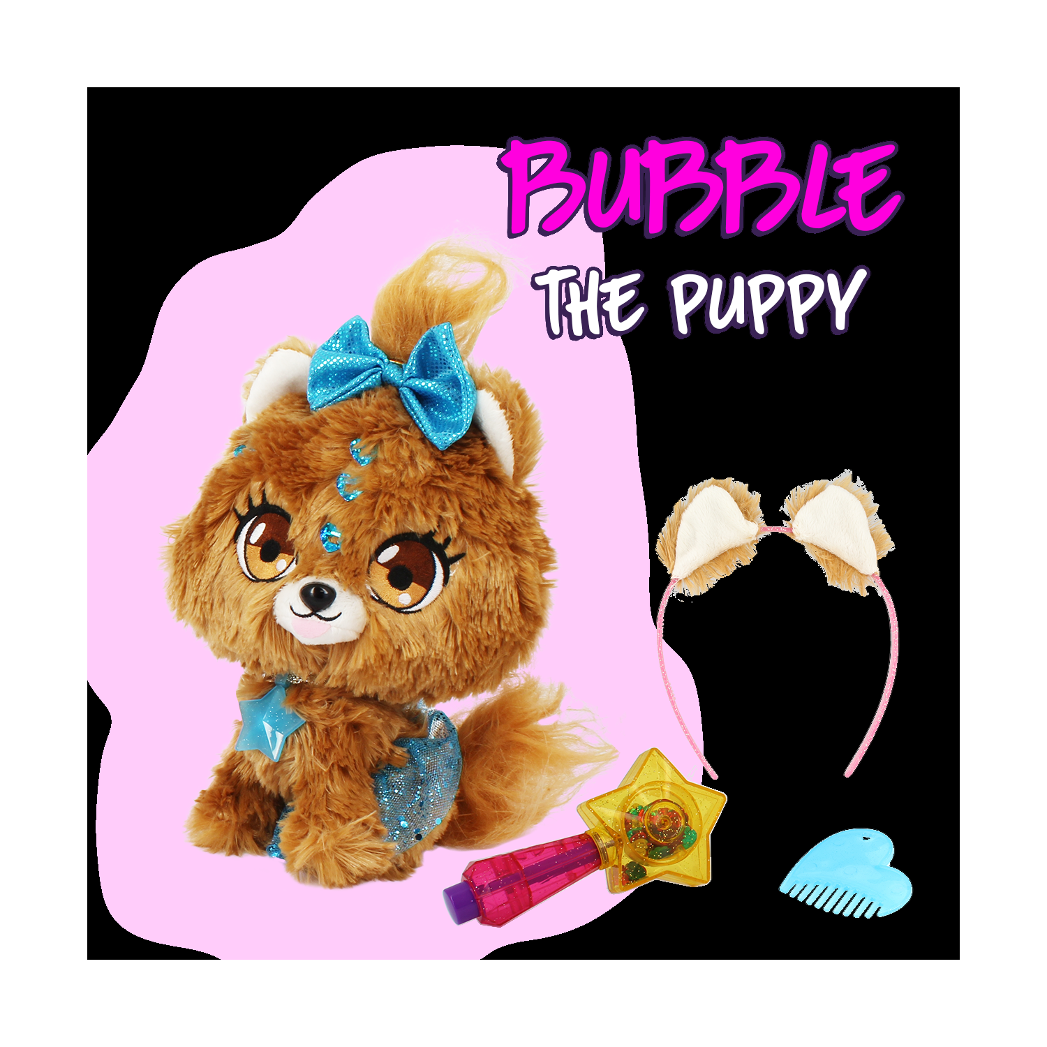 Shimer ⭐ Little Live Girl Stuffed Plush Bubble Pet Puppy Toy Kids Birthday Gift