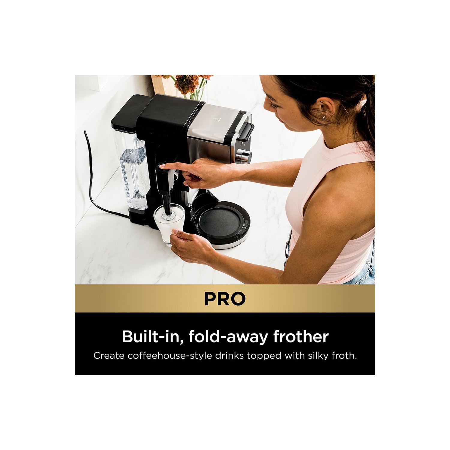 Cafetière spécialisée DualBrew Pro CFP301 de Ninja®, une tasse, compatible avec les dosettes K-Cup et la cafetière à filtre 12 tasses