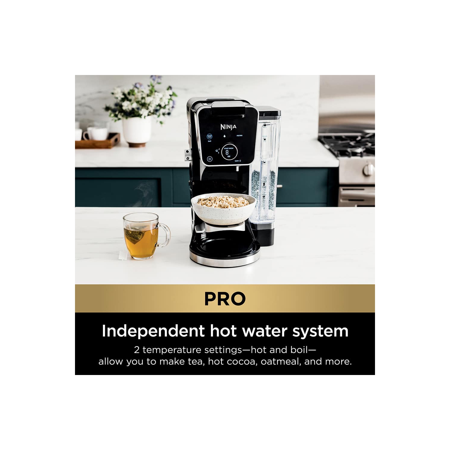 Cafetière spécialisée DualBrew Pro CFP301 de Ninja®, une tasse, compatible avec les dosettes K-Cup et la cafetière à filtre 12 tasses