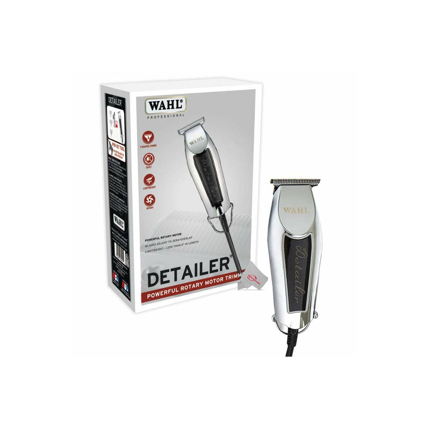 Wahl Professional Detailer Powerful Rotary Motor Trimmer Zero-Overlap T-Shaped Blade