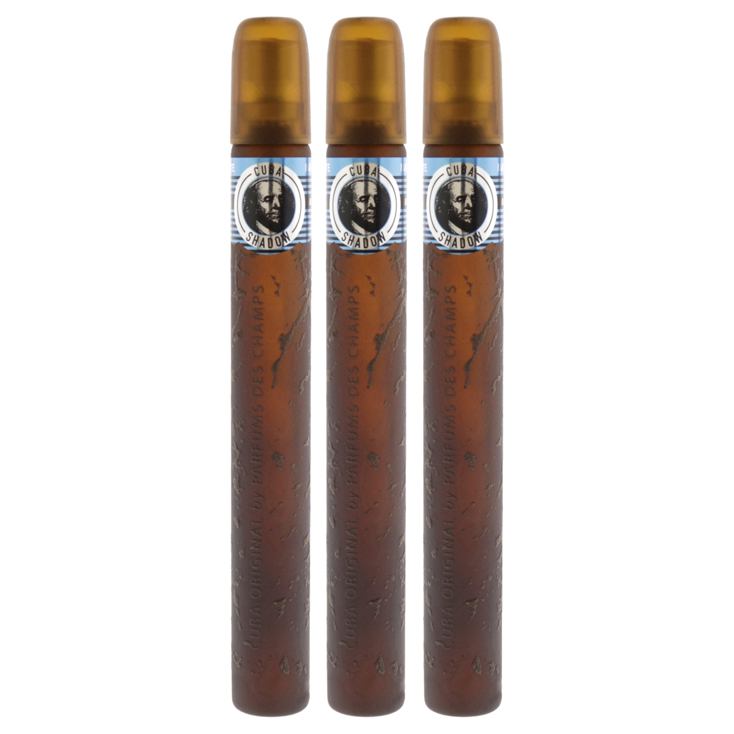 Cuba Shadow by Cuba for Men - 1.17 oz EDT Spray - Pack of 3