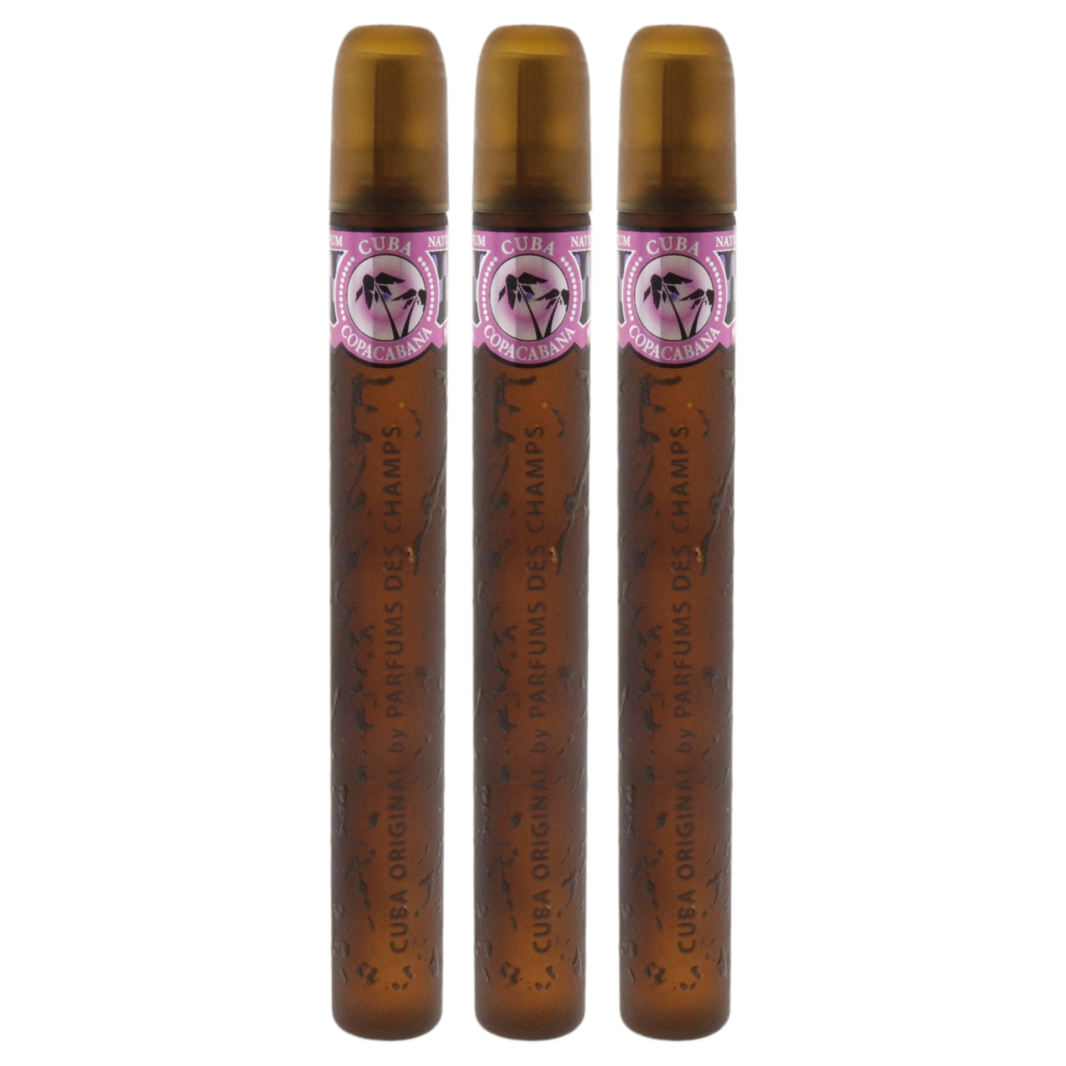 Cuba Brazil Copacabana par Cuba pour femme - Spray EDP - Paquet de 3 1,17 oz