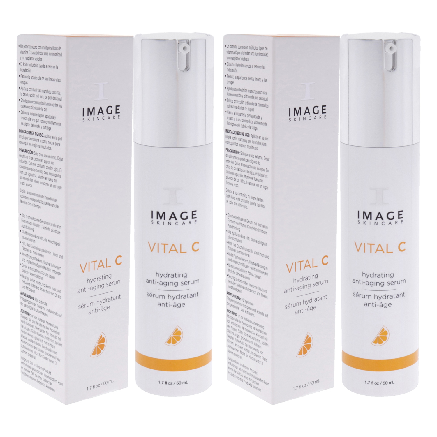 Sérum Vital C Hydrating Anti Age par Image pour unisexe - 1,7 oz de Sérum - Pack of 2