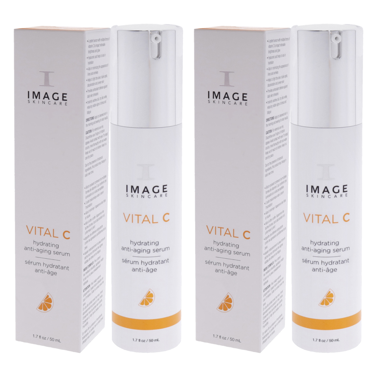 Sérum Vital C Hydrating Anti Age par Image pour unisexe - 1,7 oz de Sérum - Pack of 2