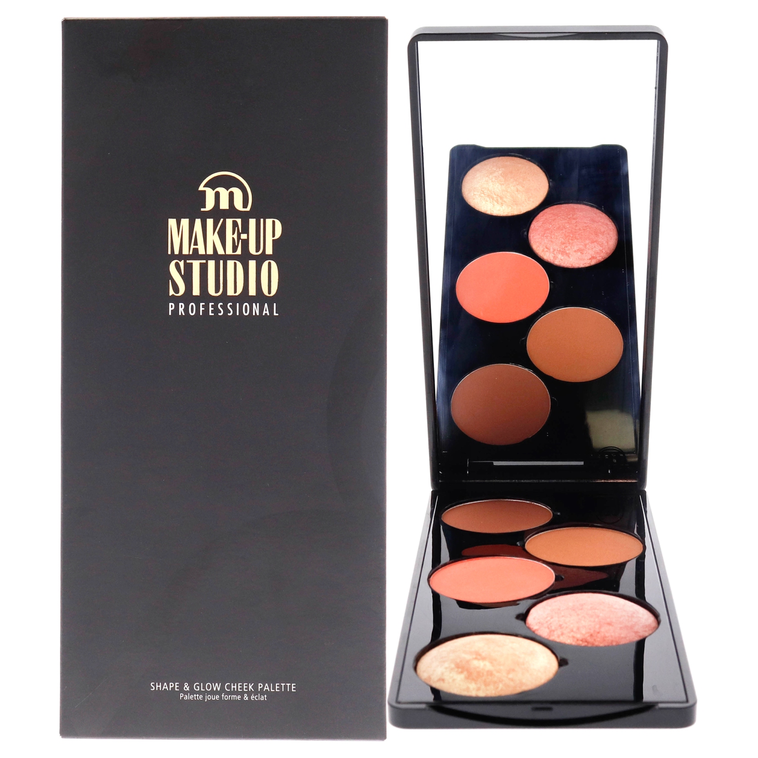Shape and Glow Cheek Palette - Peach by Make-Up Studio for Women - 1 Pc Makeup