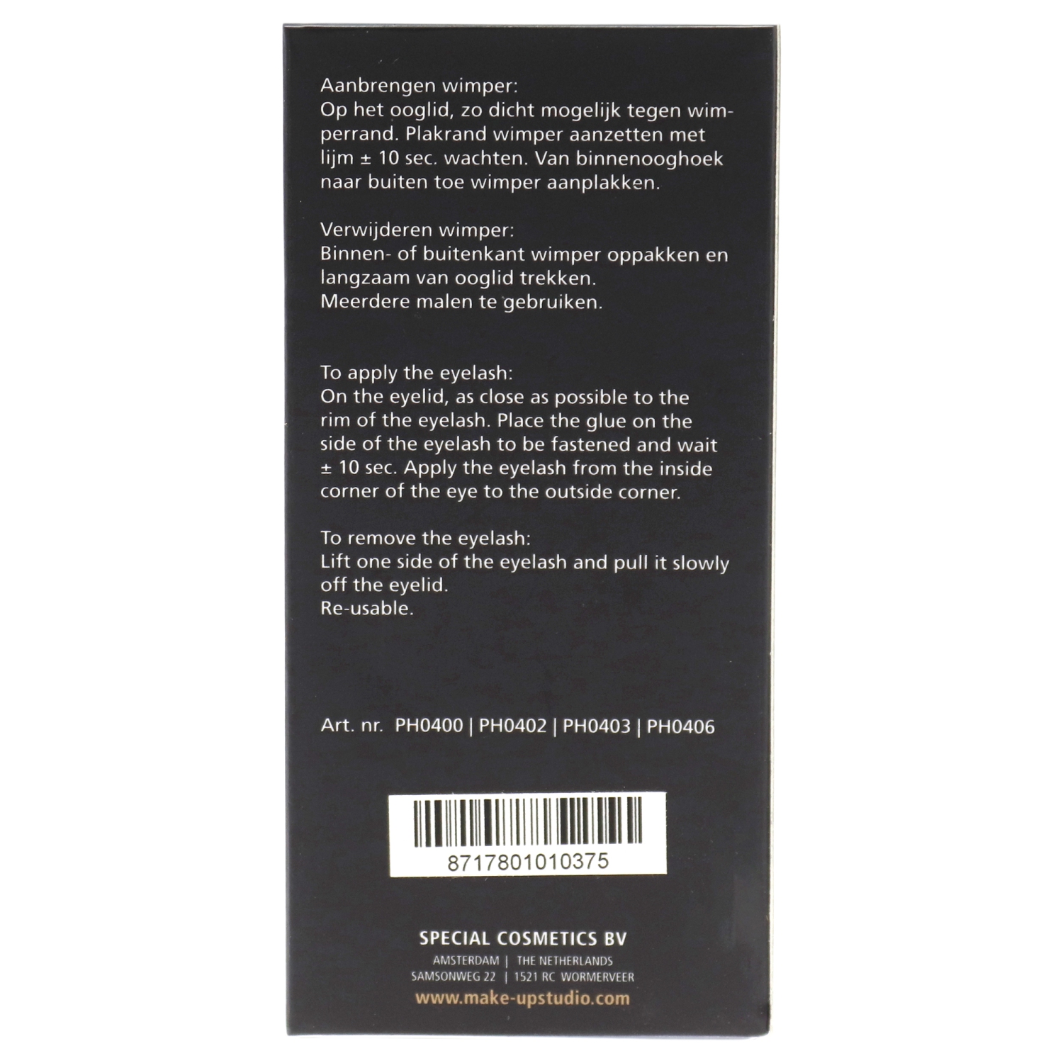 Eyelashes - 16 by Make-Up Studio for Women - 1 Pair Eyelashes