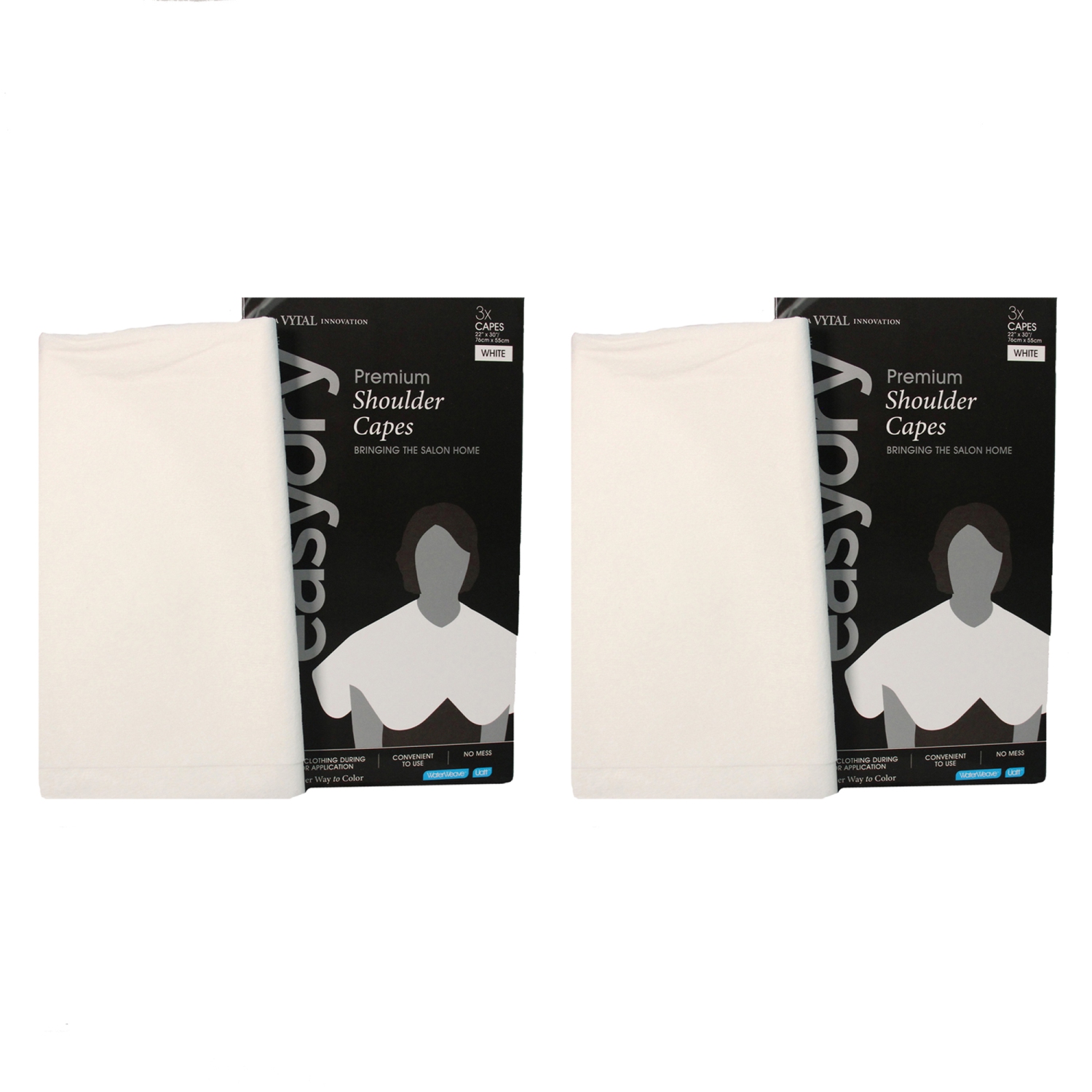 Cape Technical - White par Easydry pour unisexe - Cape - Pack de 2 1 Pc
