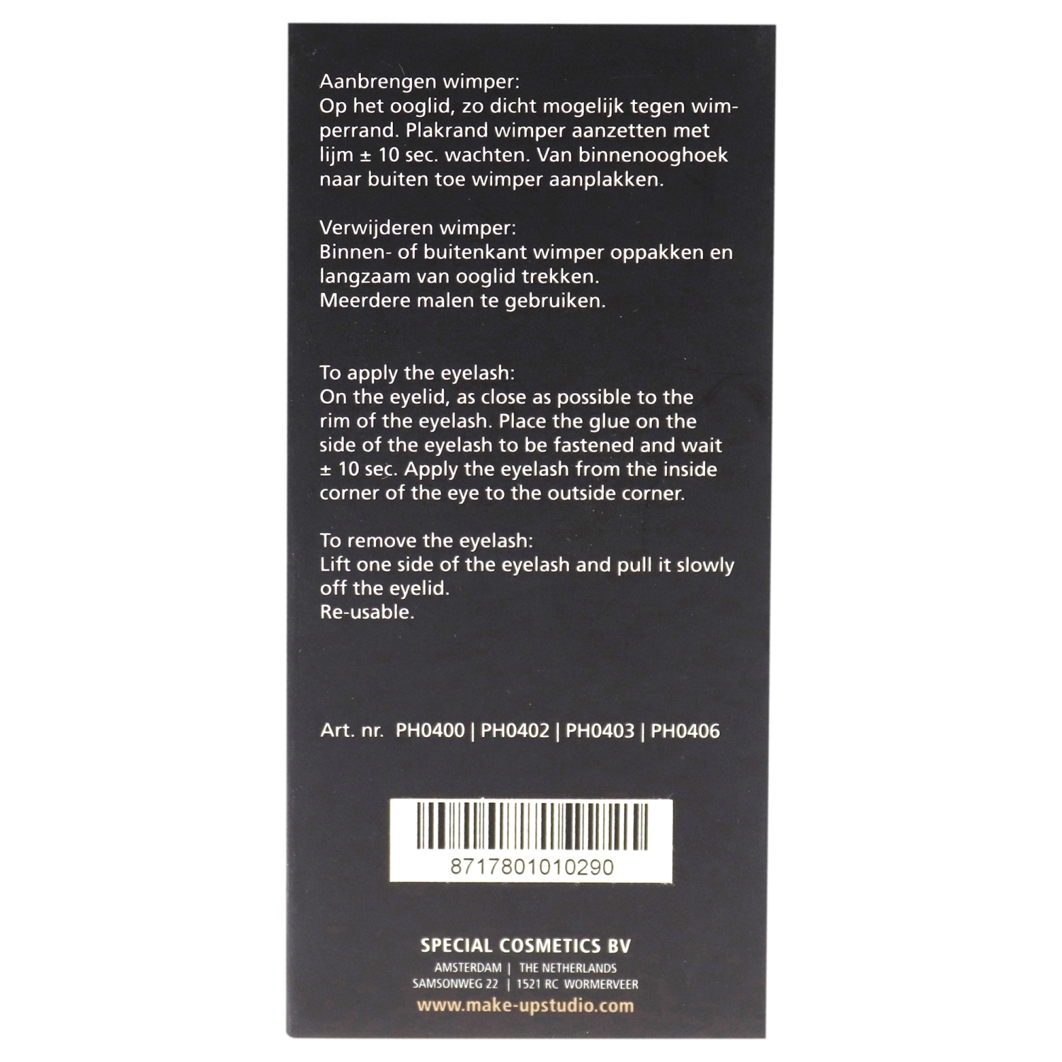 Eyelashes - 8 by Make-Up Studio for Women - 1 Pair Eyelashes