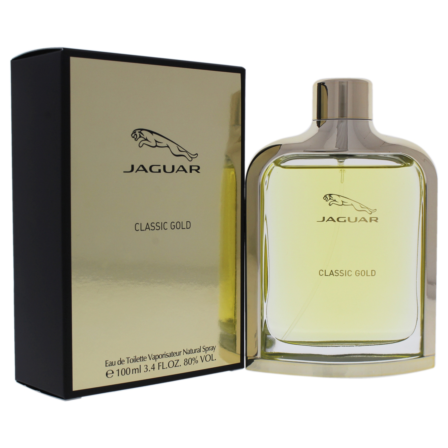 Jaguar Classic Gold de Jaguar pour hommes - vaporisateur EDT 3,4&nbsp;oz