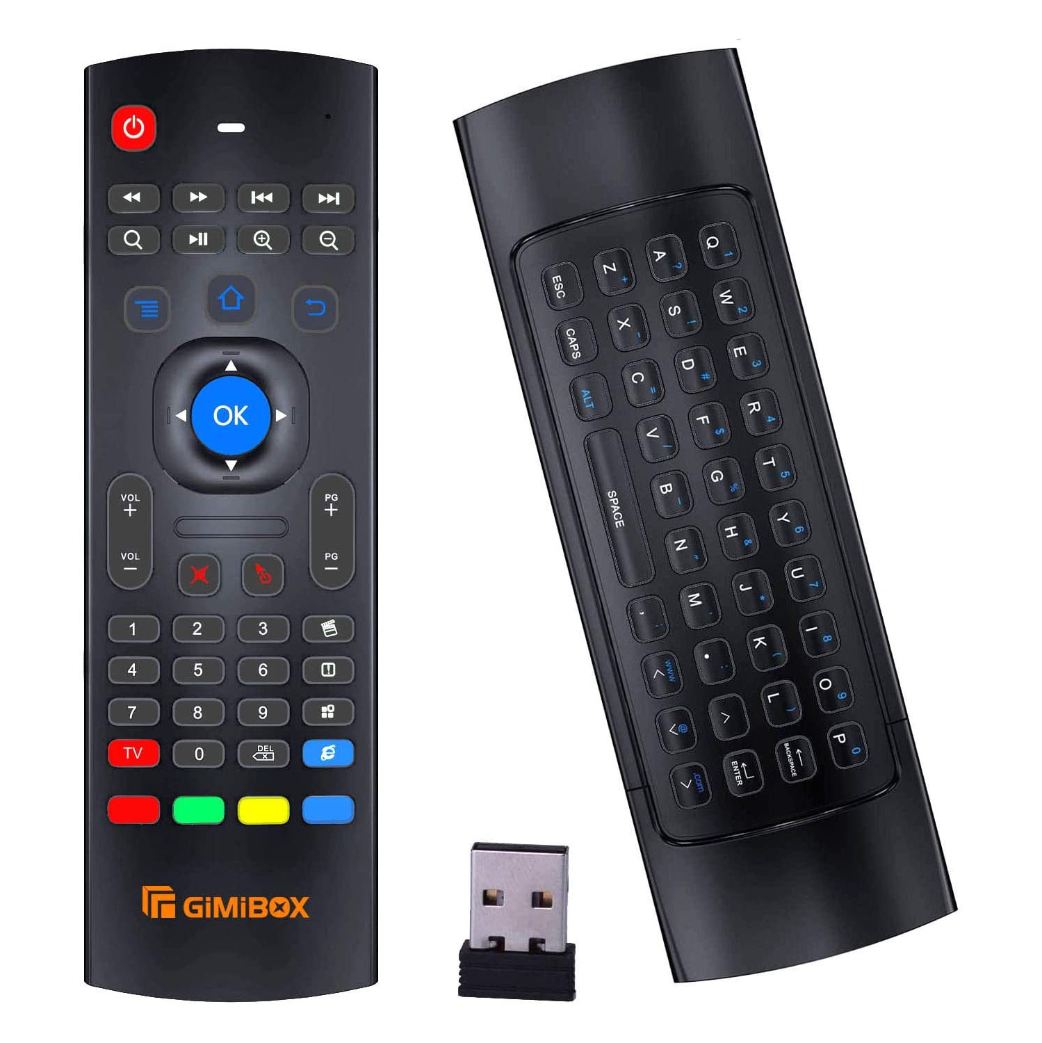 Air Mouse Remote for Android tv Box, MX3 Pro Wireless Keyboard 2.4G Smart TV Remote with Motion Sensing Game