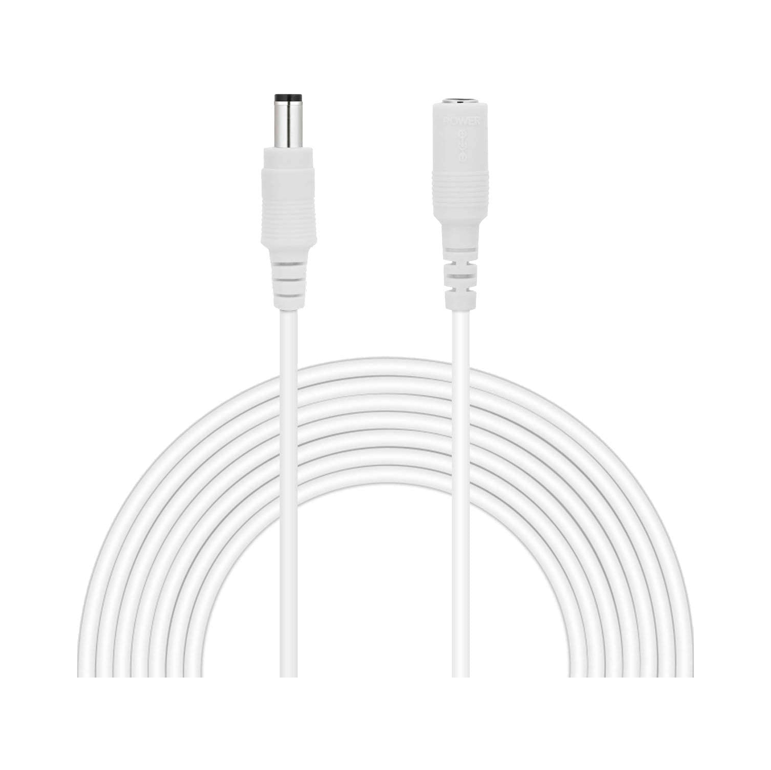 Power Extension Cable 30ft 10M 2.1mm x 5.5mm Compatible 12V DC Adapter Cord CCTV Security camera IP Ca