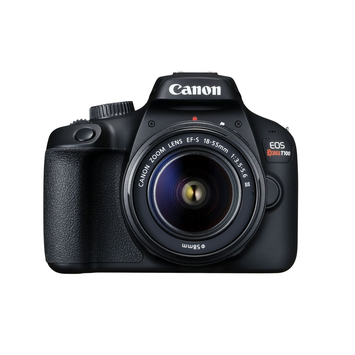 Canon EOS Rebel T100 DSLR Camera w/EF-S 18-55mm f/3.5-5.6 DC Lens