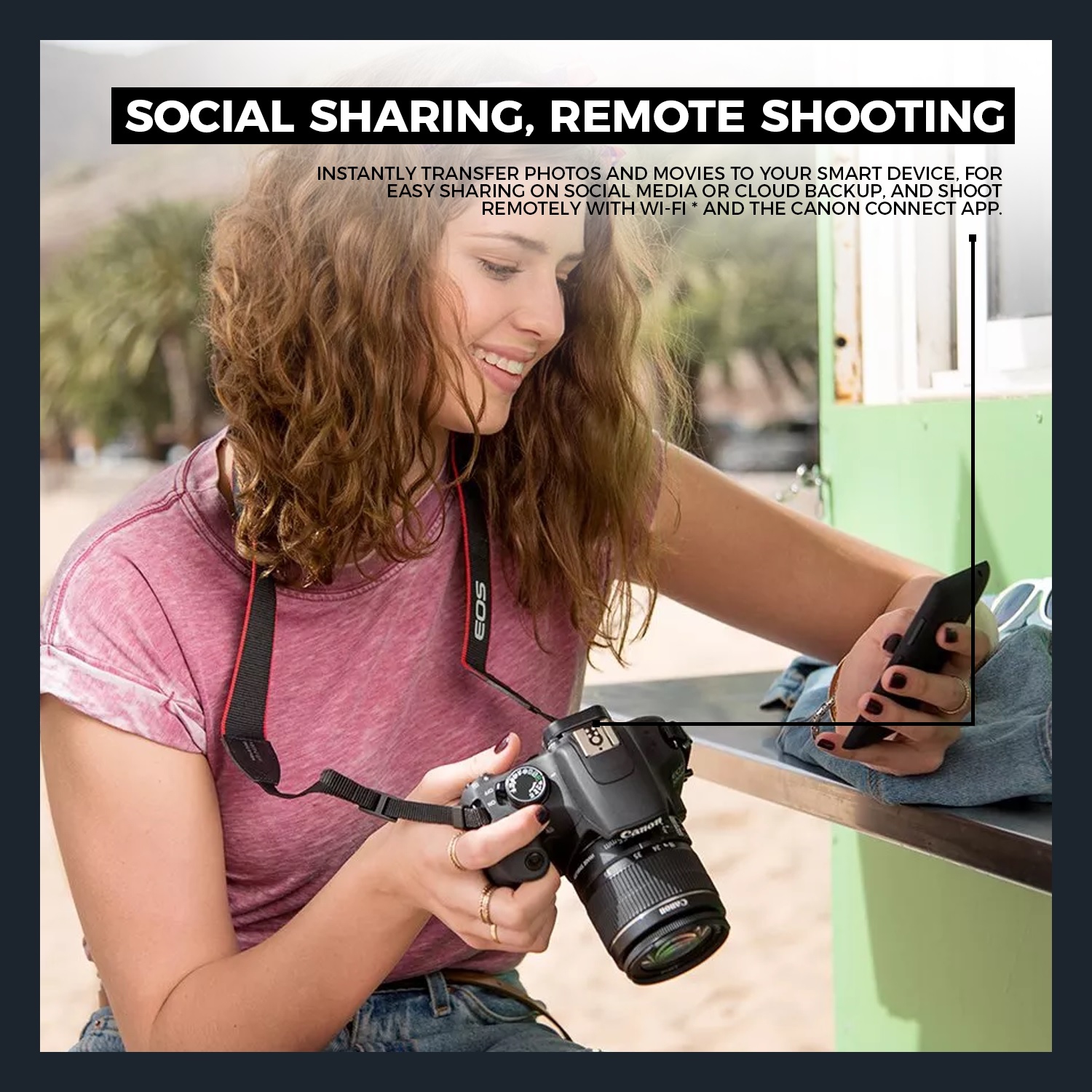 Appareil photo reflex numérique EOS 4000D de Canon, objectif 18-55&nbsp;mm, sac EOS, carte 64&nbsp;Go, trousse de nettoyage et plus encore