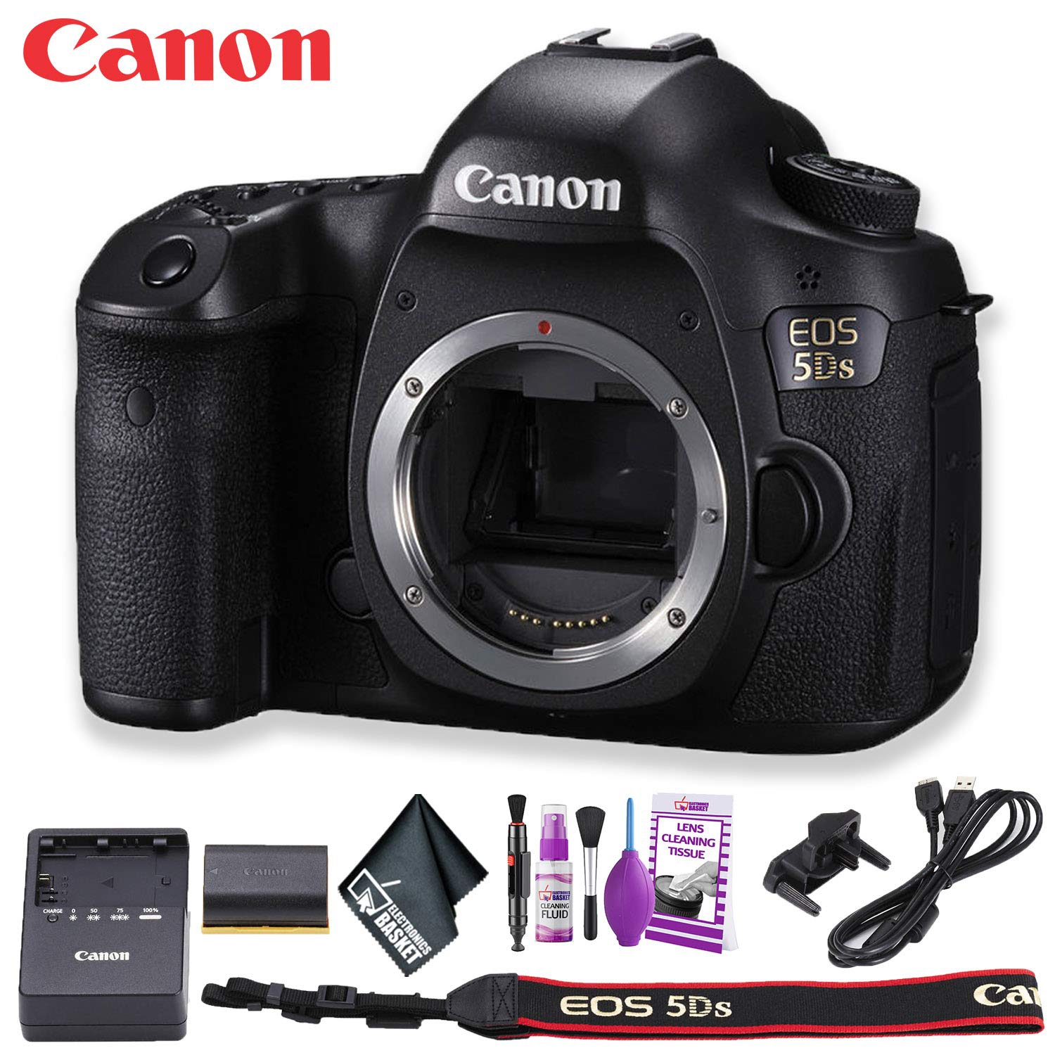 Canon EOS 5DS DSLR Camera (International Model) Basic Kit