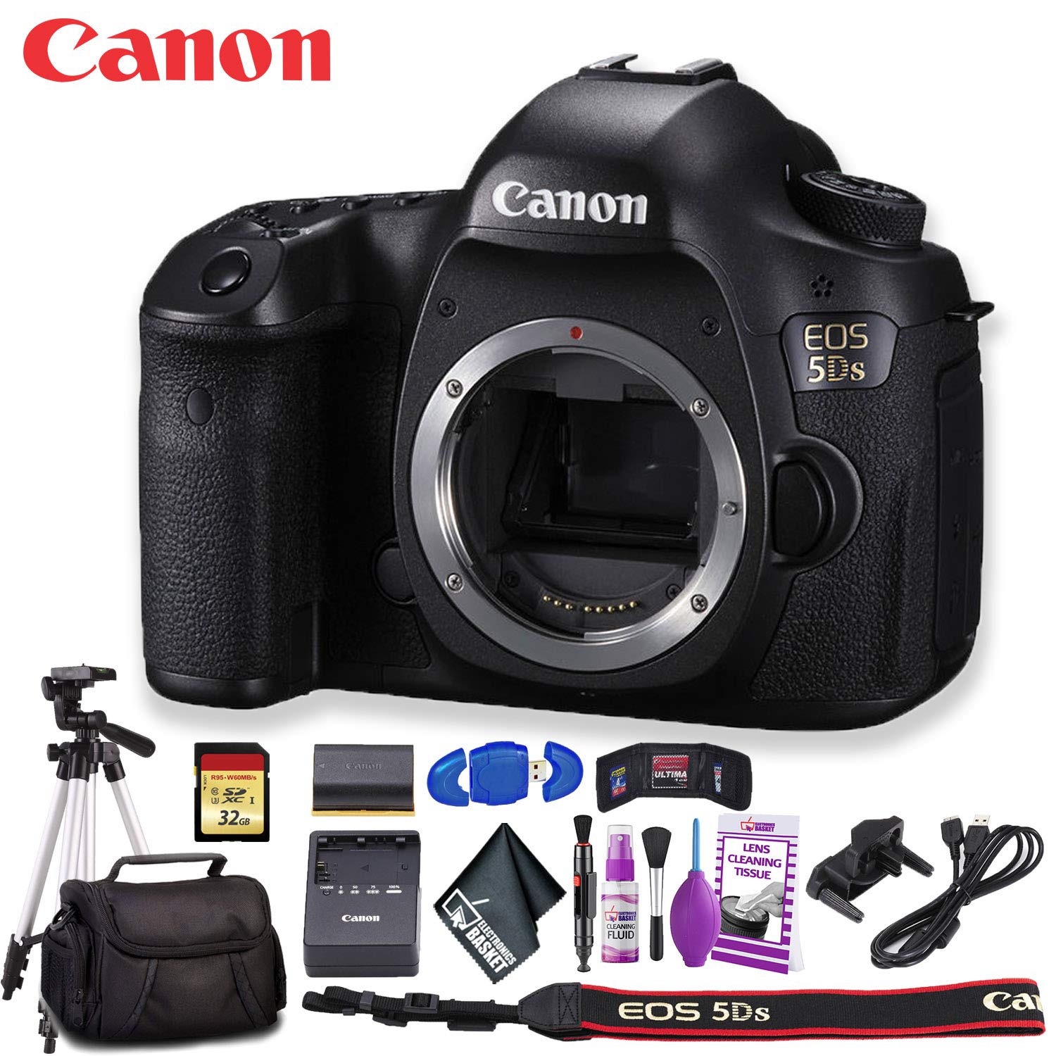 Canon EOS 5DS DSLR Camera (International Model) Pro Kit