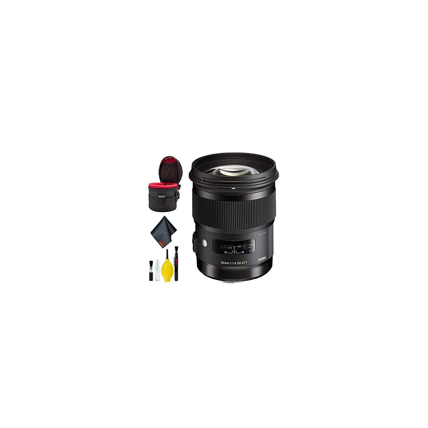 Sigma 50mm f/1.4 DG HSM Art Lens for Nikon F Deluxe Bundle