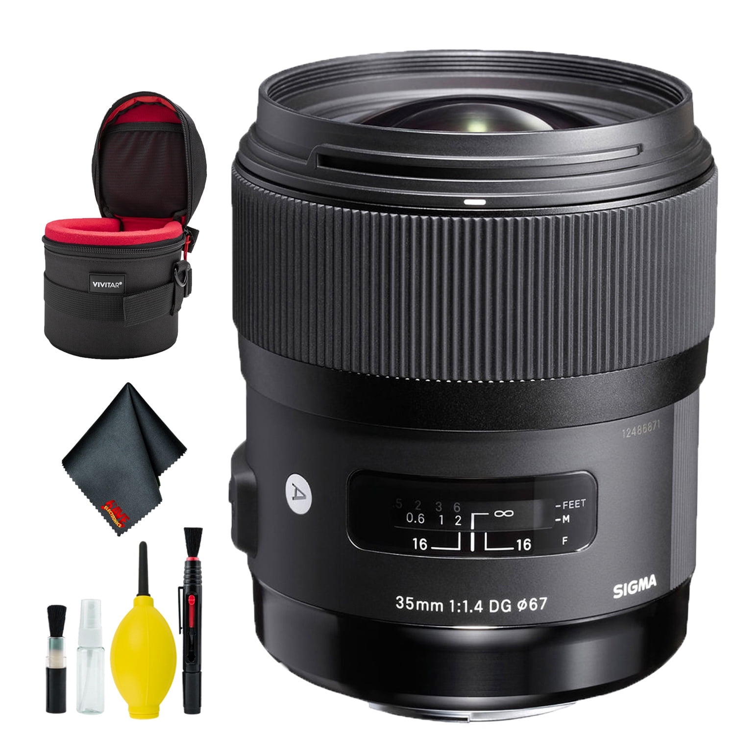 Sigma 35mm f/1.4 DG HSM Art Lens for Nikon F Deluxe Bundle