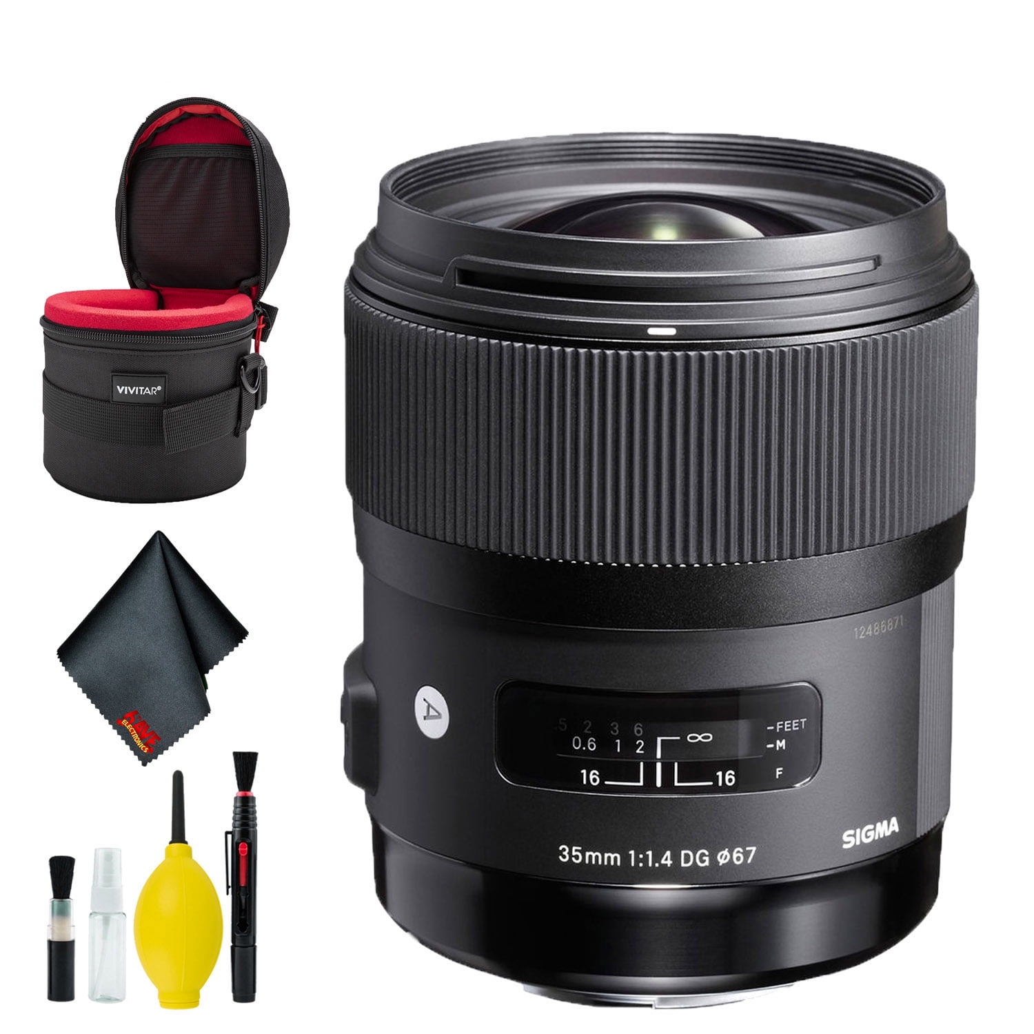 Sigma 35mm f/1.4 DG HSM Art Lens for Nikon F Deluxe Bundle