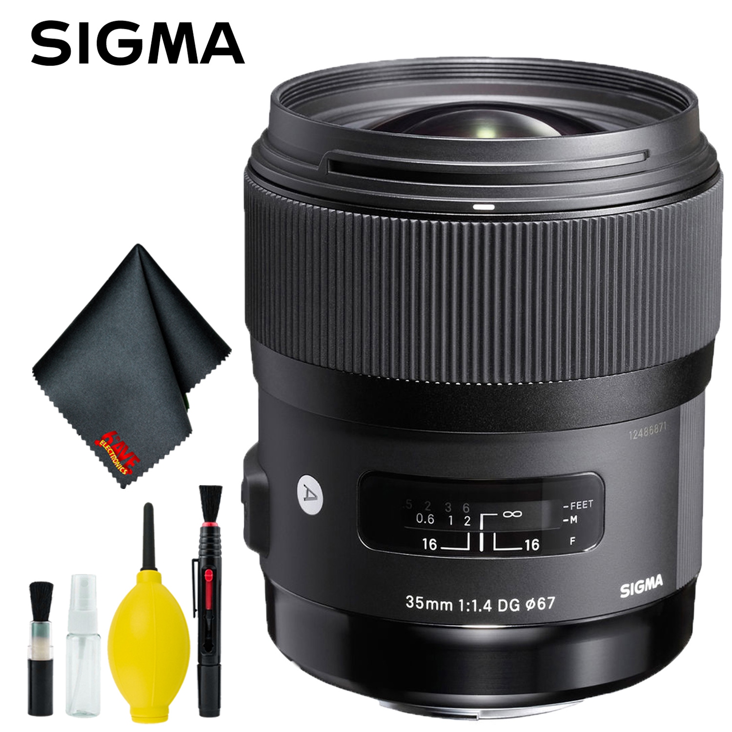 Sigma 35mm f/1.4 DG HSM Art Lens for Nikon F Standard Bundle