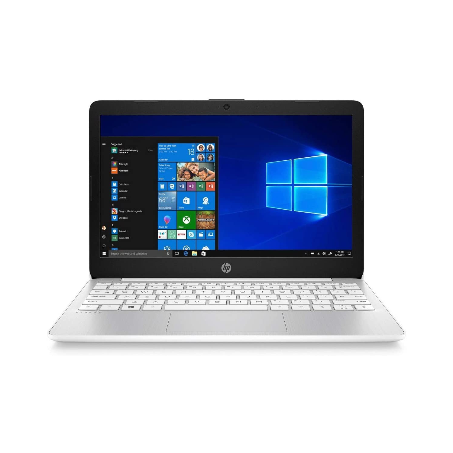 HP Stream 11.6" Intel N4000 4GB 32GB Laptop PC Office 365 Window 10S White
