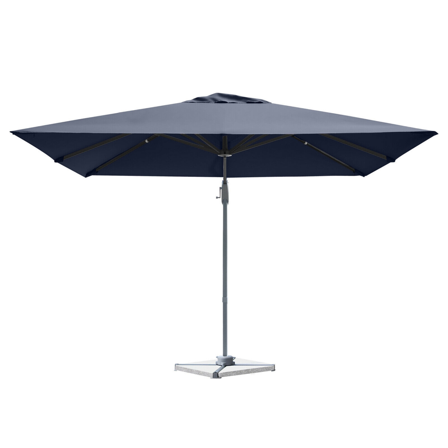 Gymax 10FT Square Offset Patio Umbrella Outdoor Aluminum Cantilever Umbrella
