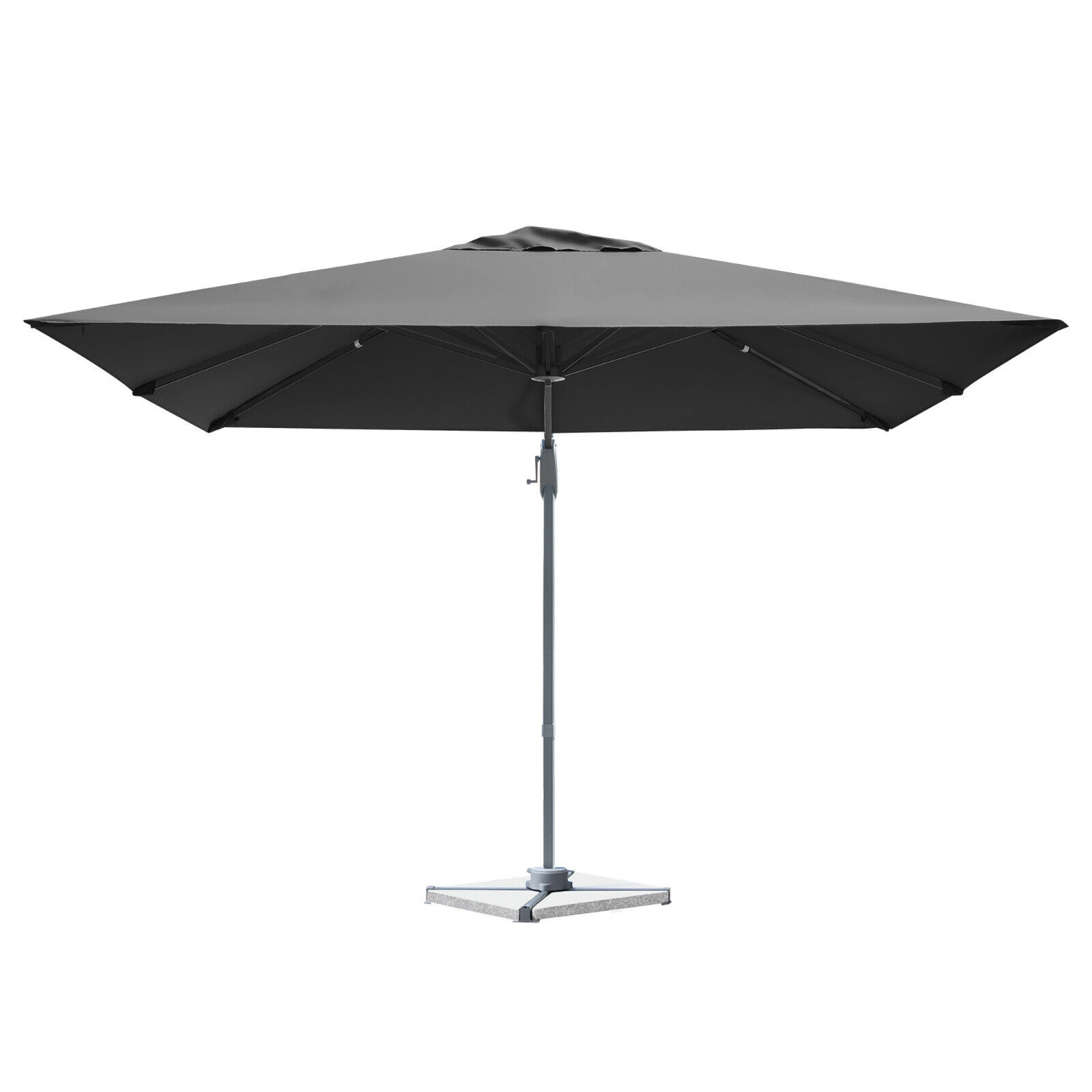 Gymax 10FT Square Offset Patio Umbrella Outdoor Aluminum Cantilever Umbrella