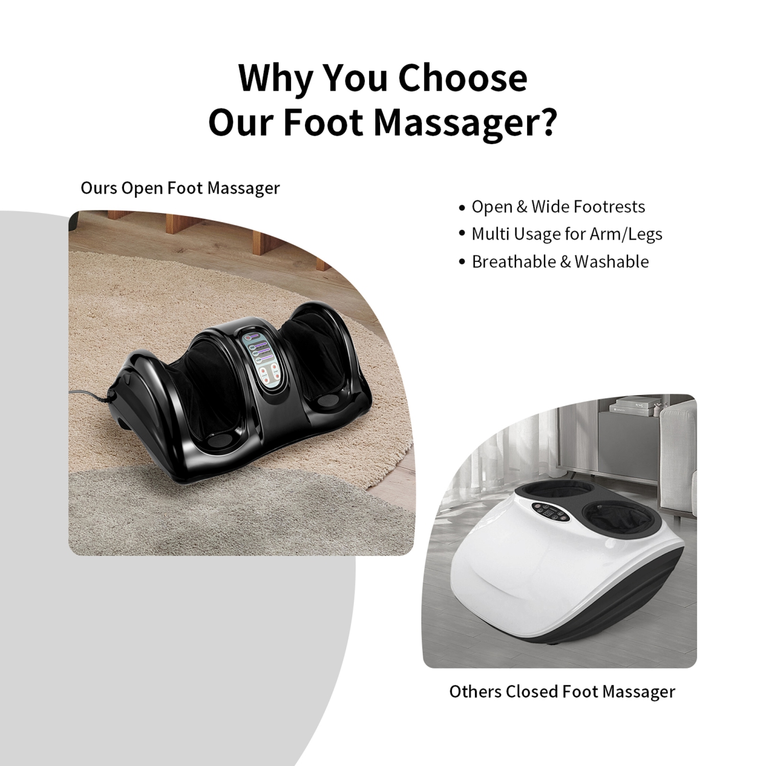 Gymax Rolling Foot Massager Shiatsu Foot Massage Machine w/ Remote Control