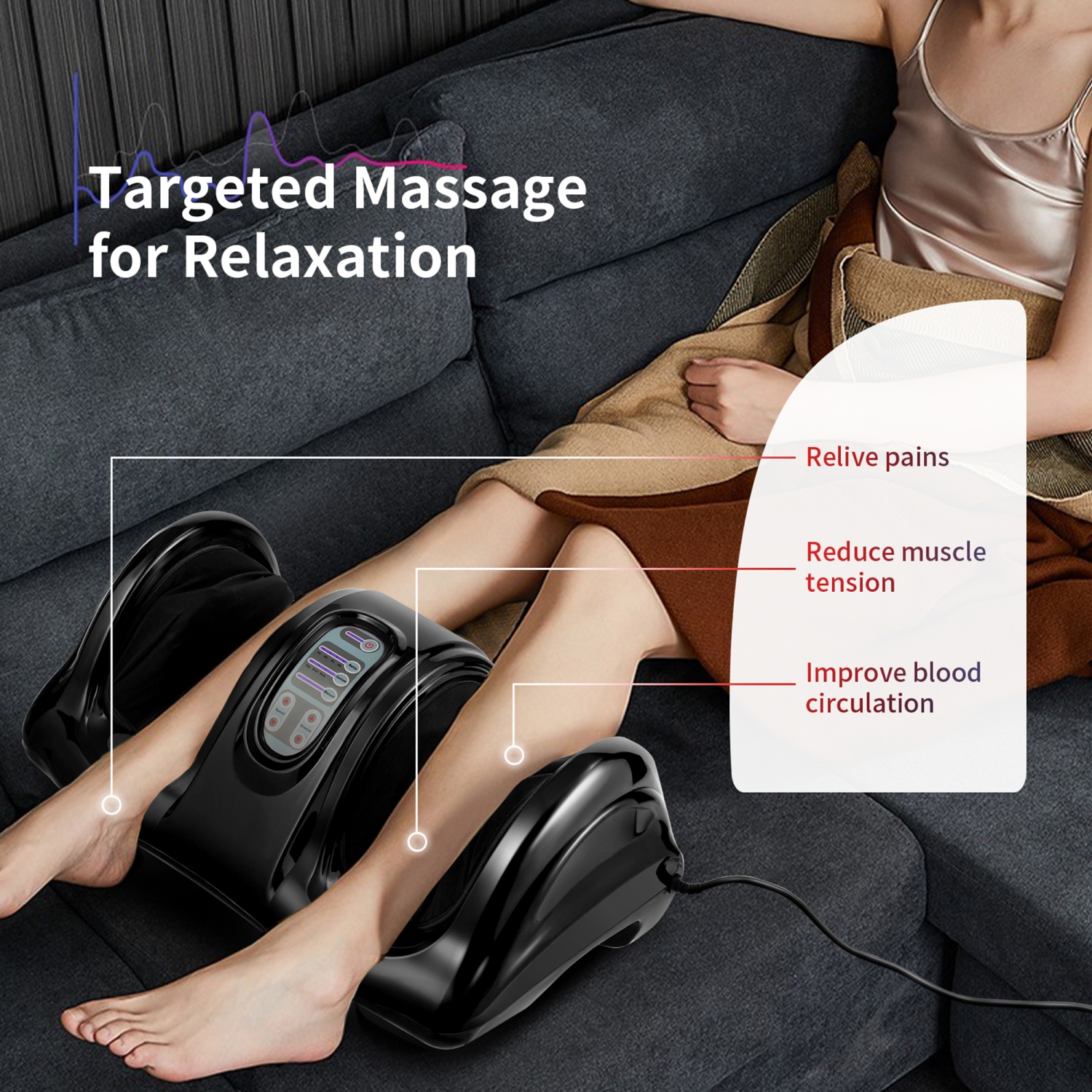 Gymax Rolling Foot Massager Shiatsu Foot Massage Machine w/ Remote Control