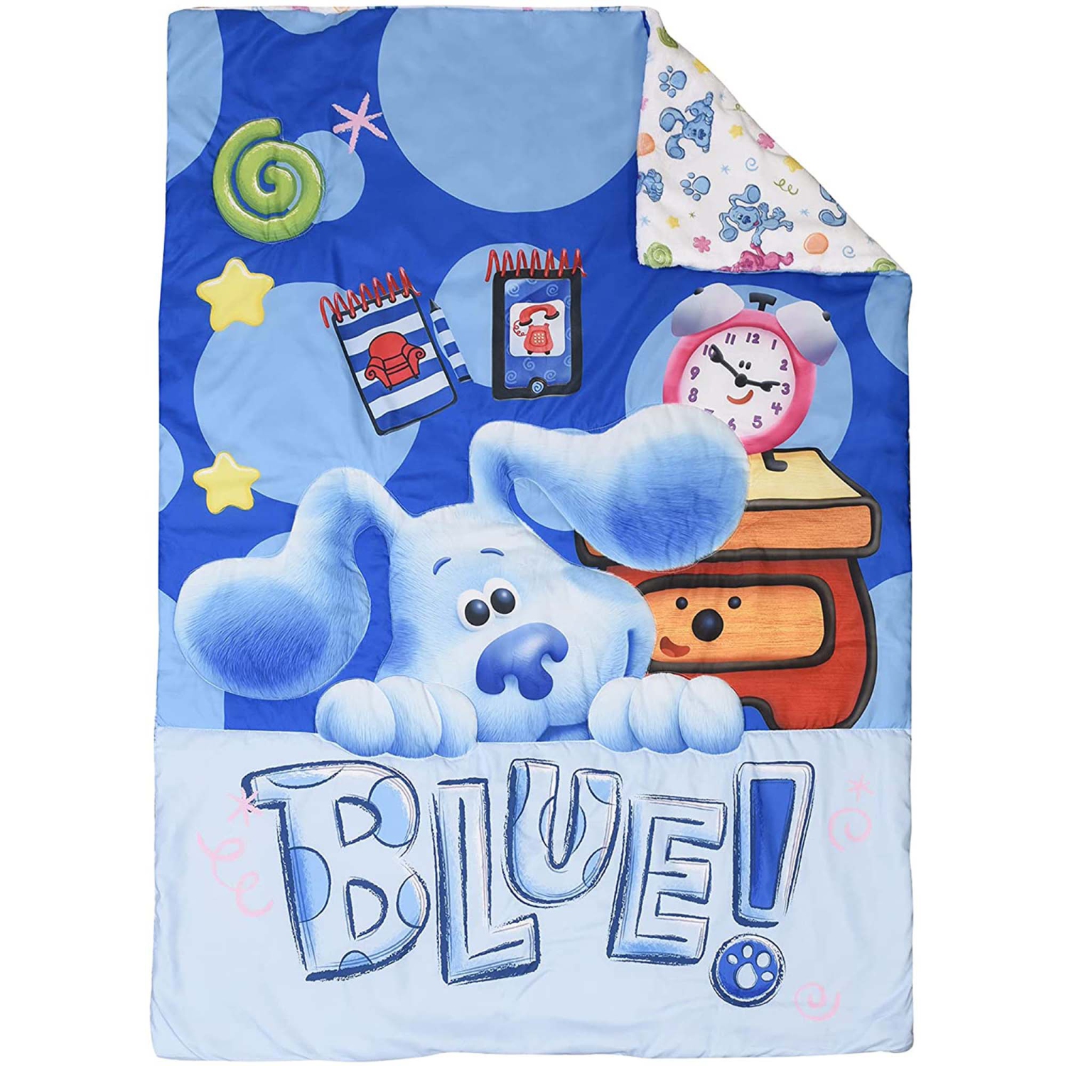 Blue's Clues Toddler Bedding Set 3 Piece Set for Kids With Reversible Comforter
