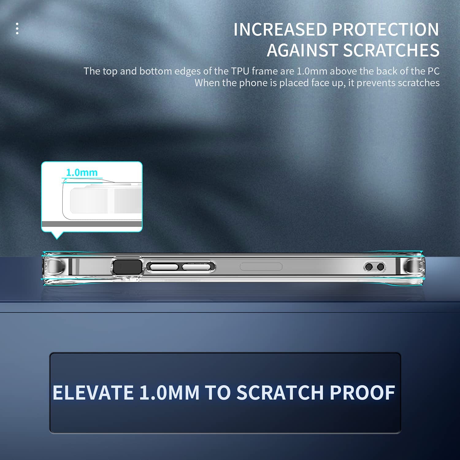 navor Transparent Phone Case Compatible with iPhone 13 Pro 6.1-inch Lightweight Anti-Yellowing Scratch-Resistant Slim Fit [Clear]